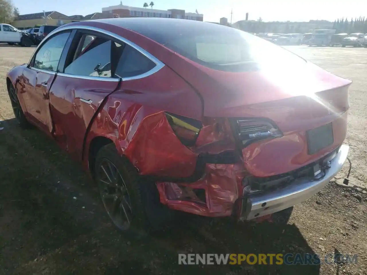 3 Photograph of a damaged car 5YJ3E1EA2LF644420 TESLA MODEL 3 2020