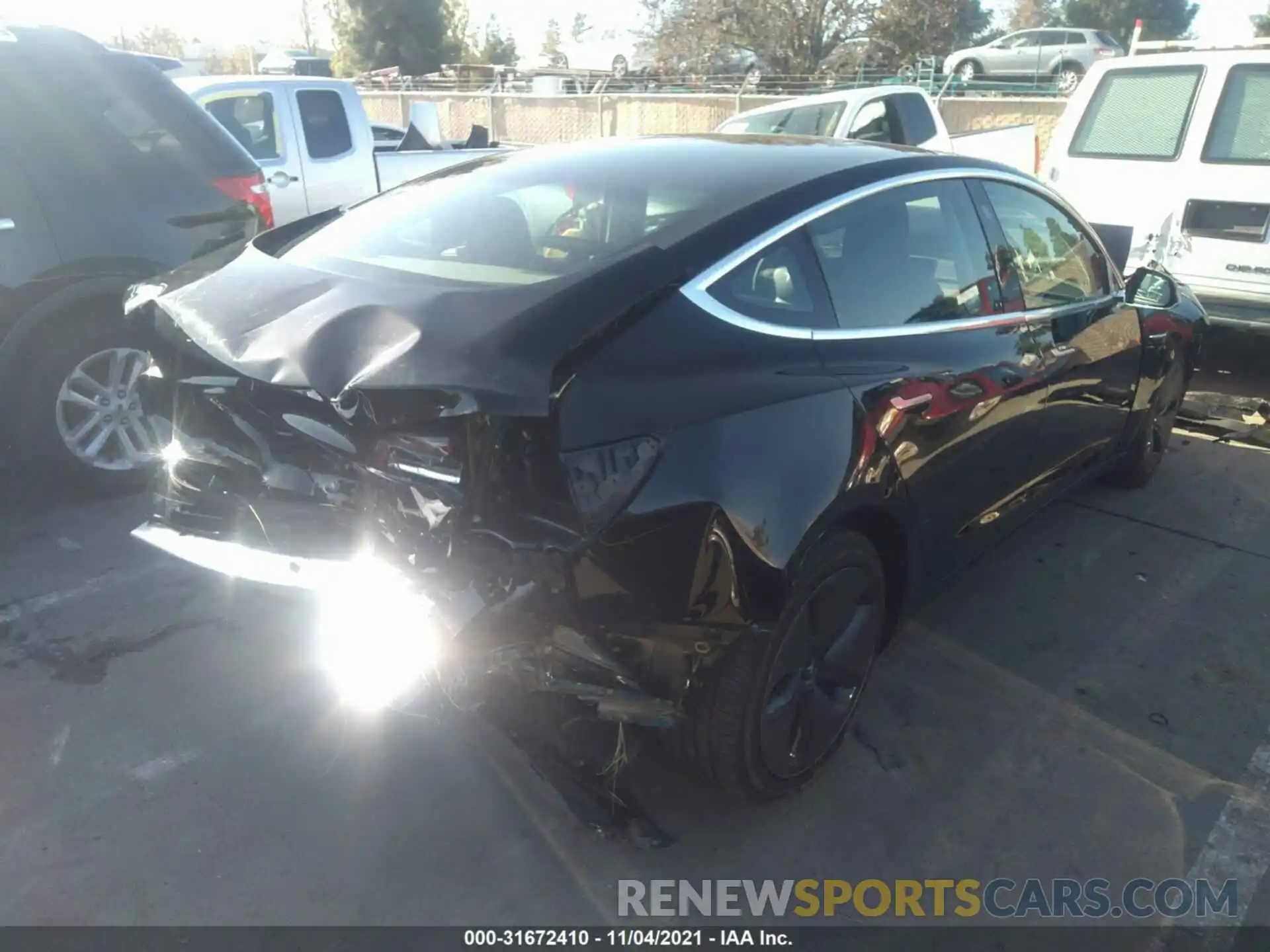 4 Photograph of a damaged car 5YJ3E1EA2LF657491 TESLA MODEL 3 2020