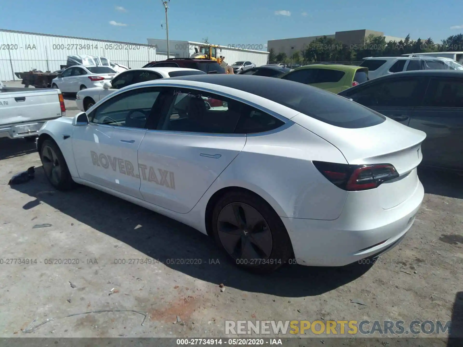 3 Photograph of a damaged car 5YJ3E1EA2LF659418 TESLA MODEL 3 2020