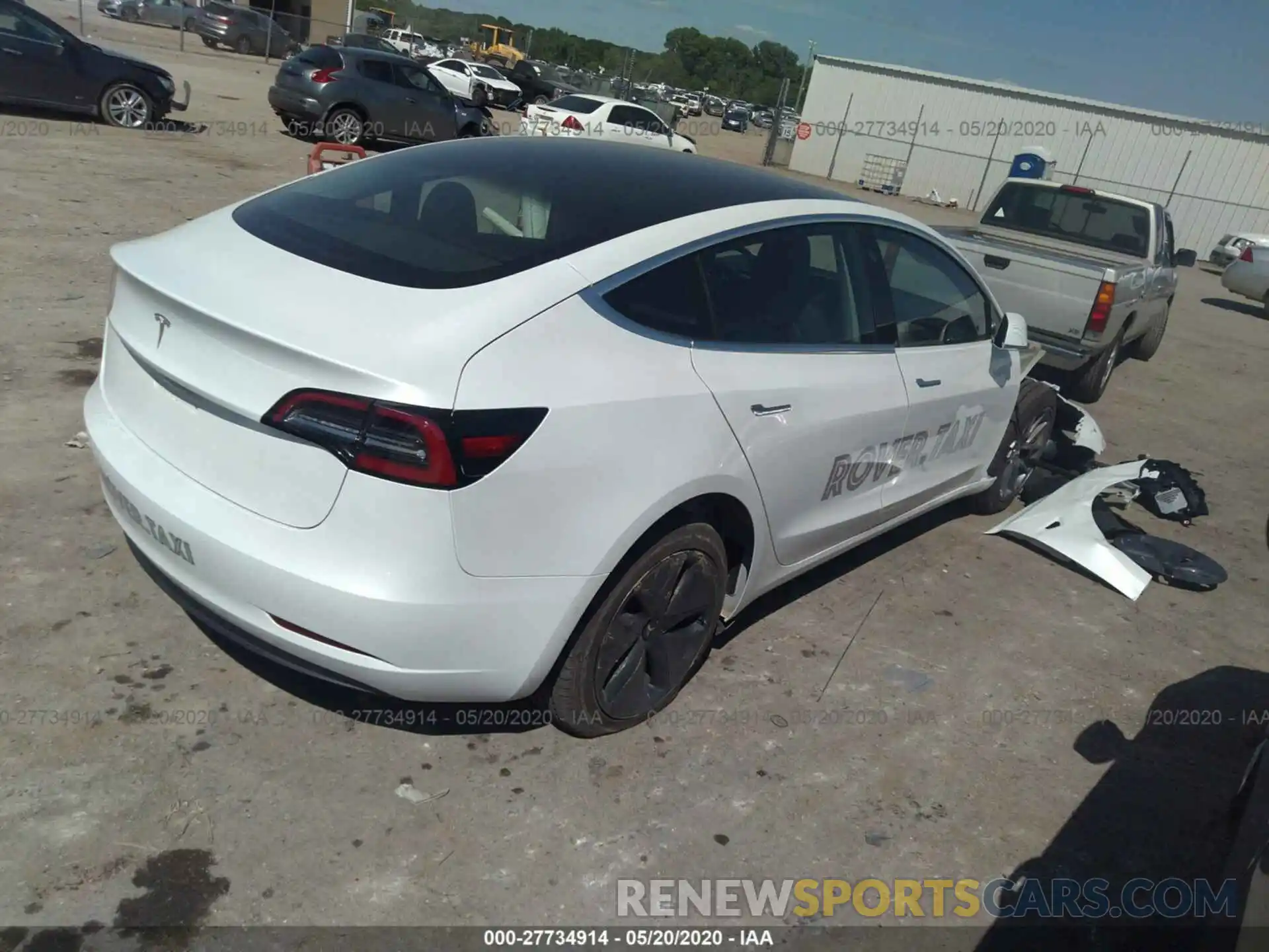 4 Photograph of a damaged car 5YJ3E1EA2LF659418 TESLA MODEL 3 2020