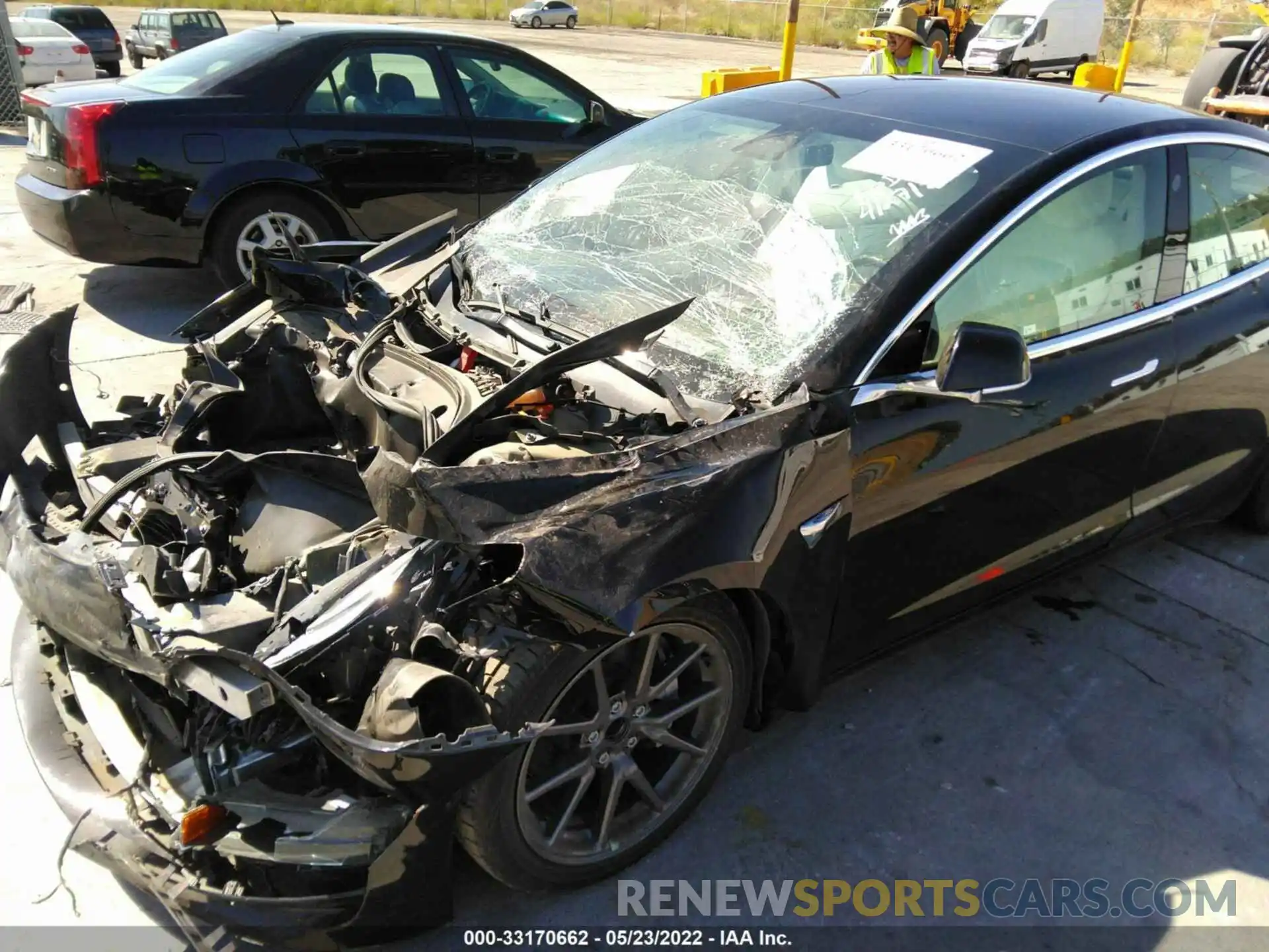 6 Photograph of a damaged car 5YJ3E1EA2LF662075 TESLA MODEL 3 2020