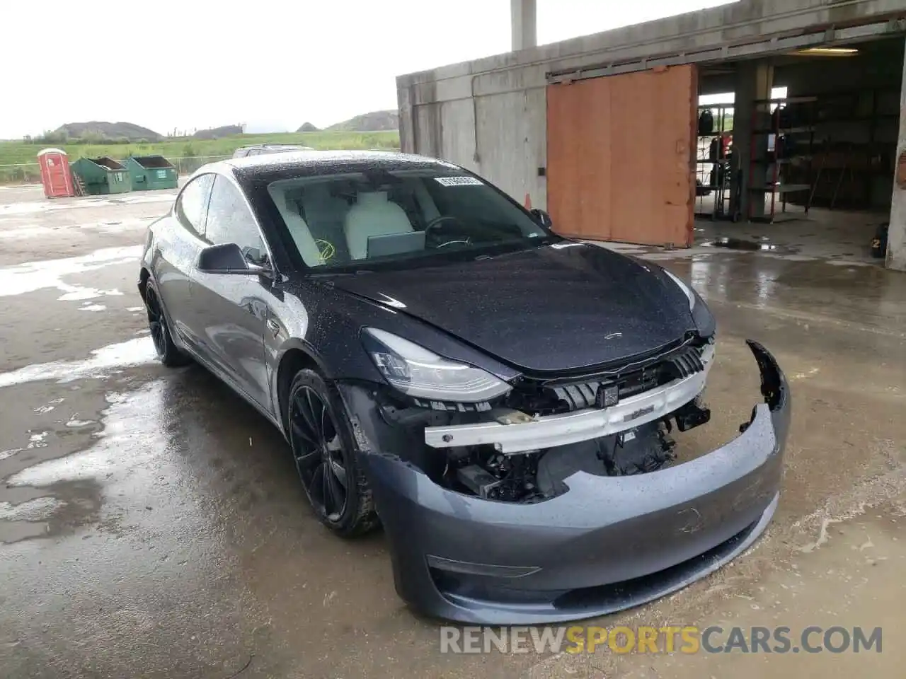 1 Photograph of a damaged car 5YJ3E1EA2LF662609 TESLA MODEL 3 2020