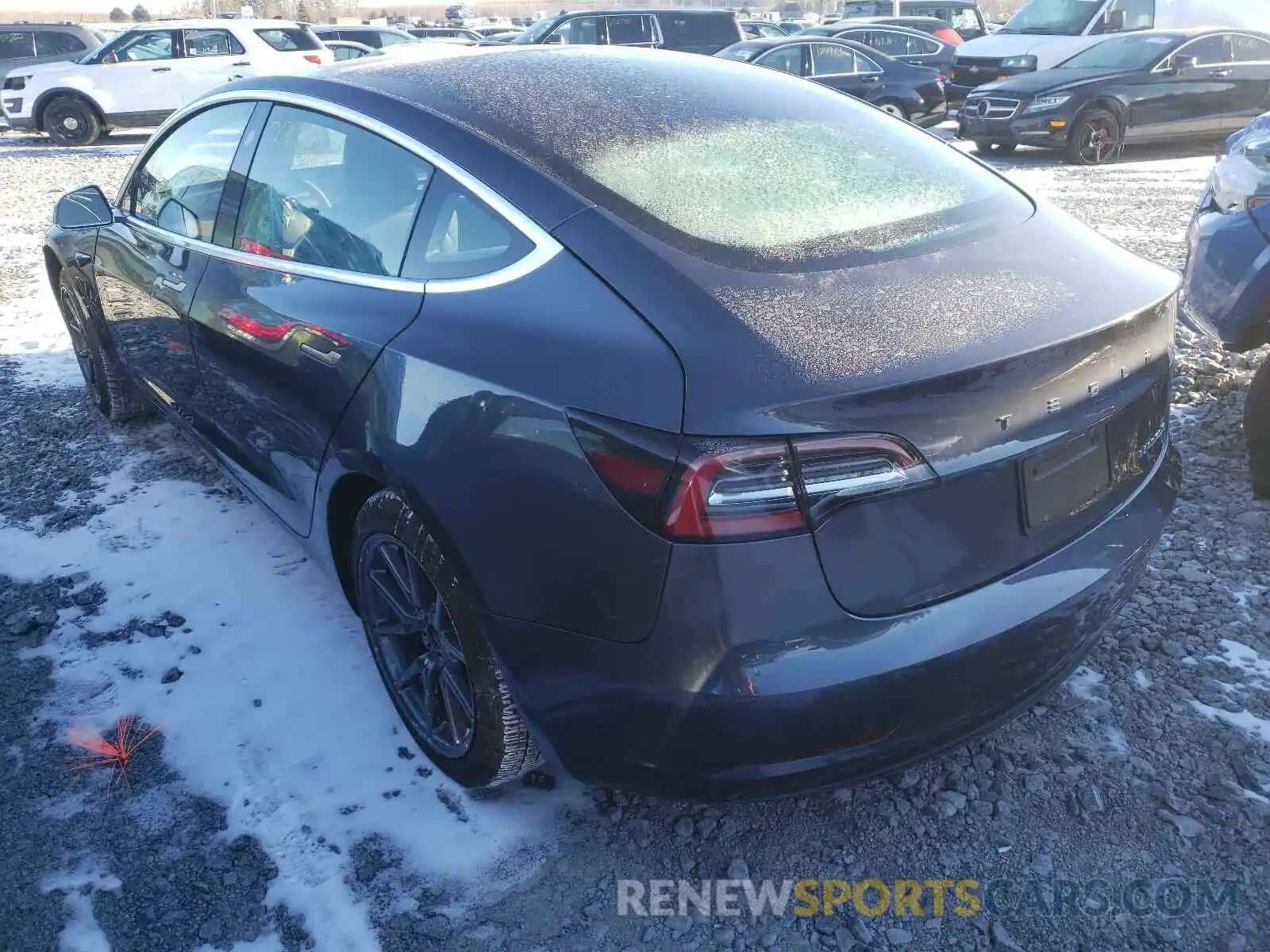 3 Photograph of a damaged car 5YJ3E1EA2LF703837 TESLA MODEL 3 2020