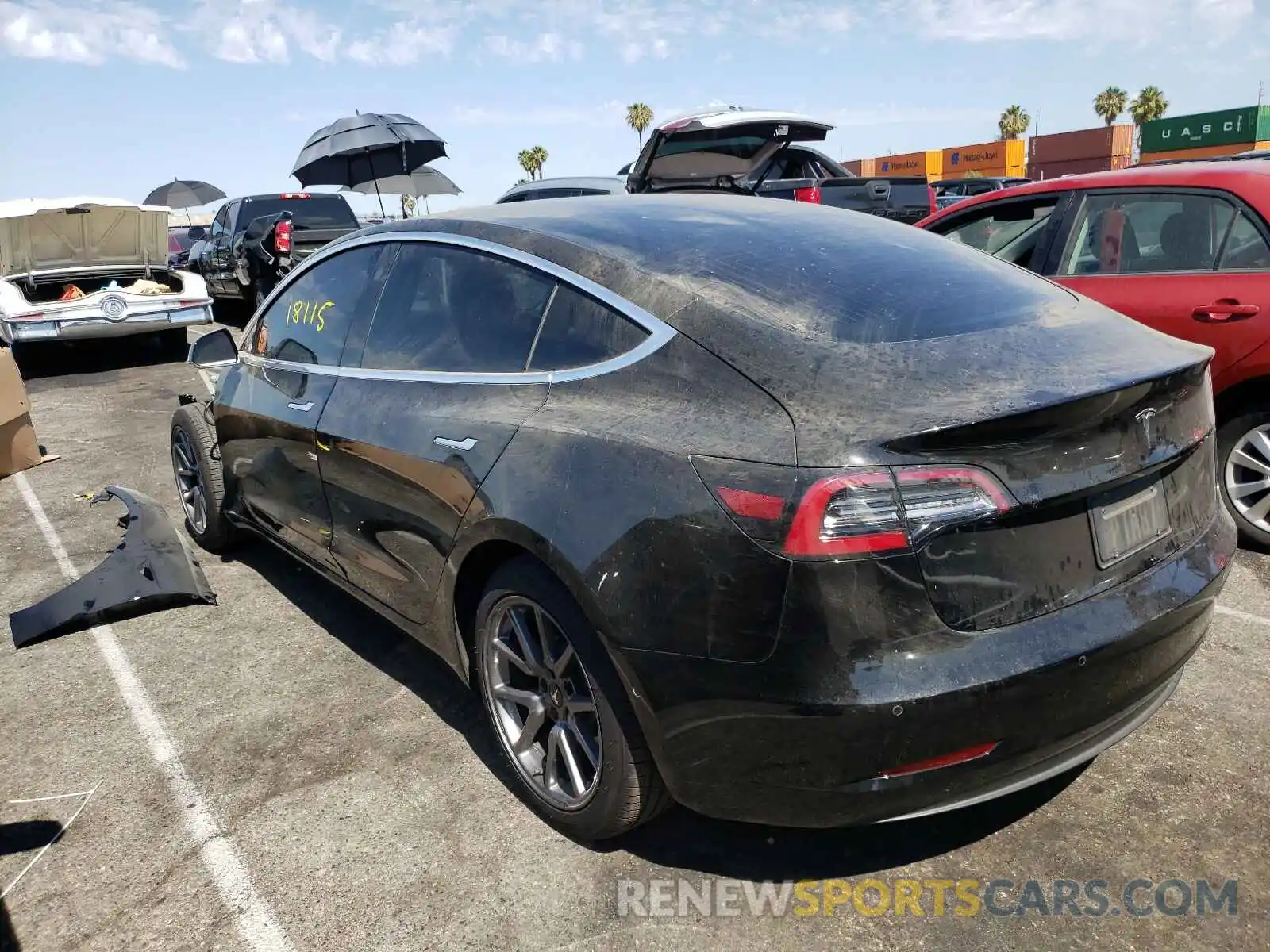 3 Photograph of a damaged car 5YJ3E1EA2LF704437 TESLA MODEL 3 2020