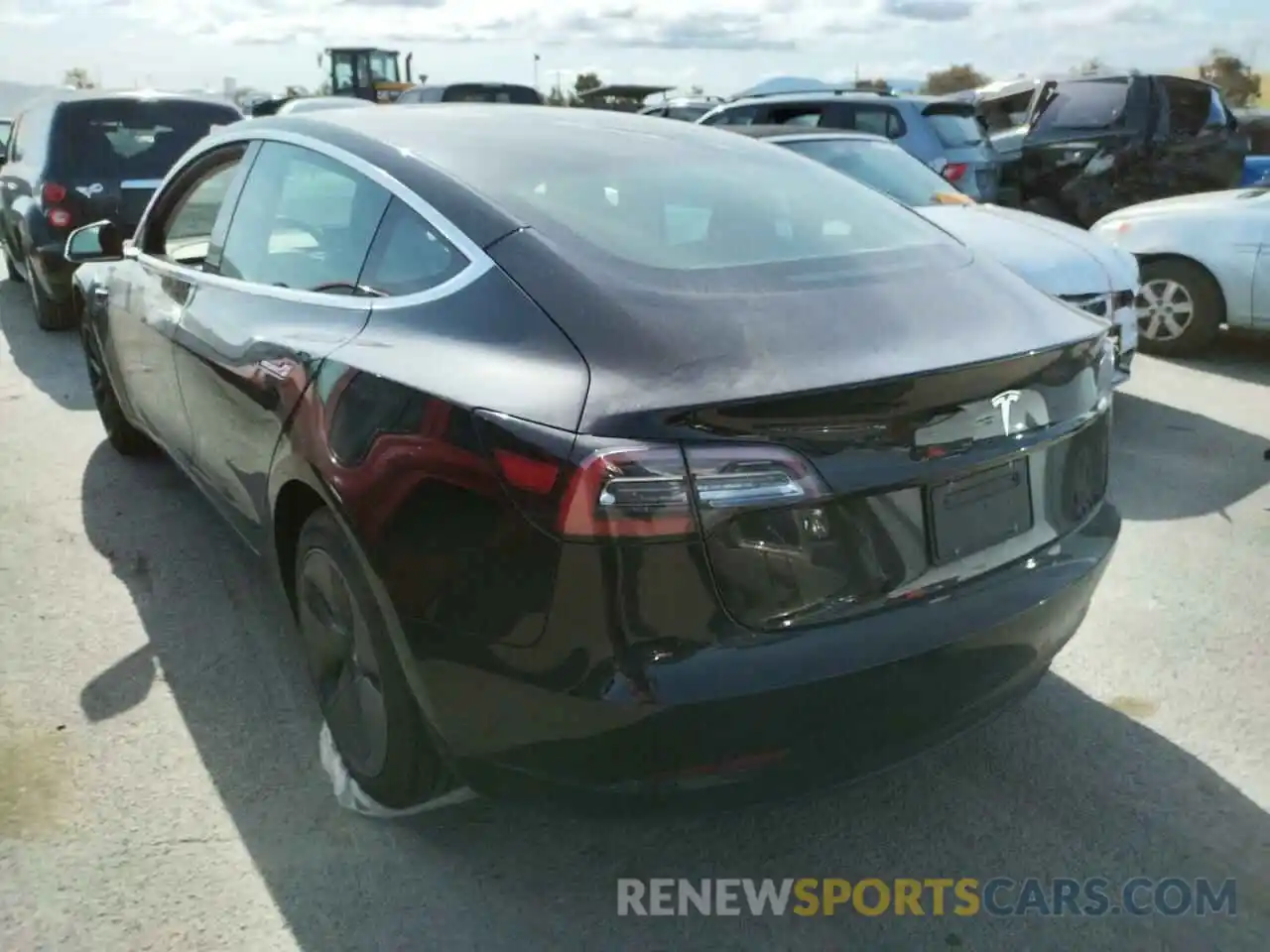 3 Photograph of a damaged car 5YJ3E1EA2LF704583 TESLA MODEL 3 2020