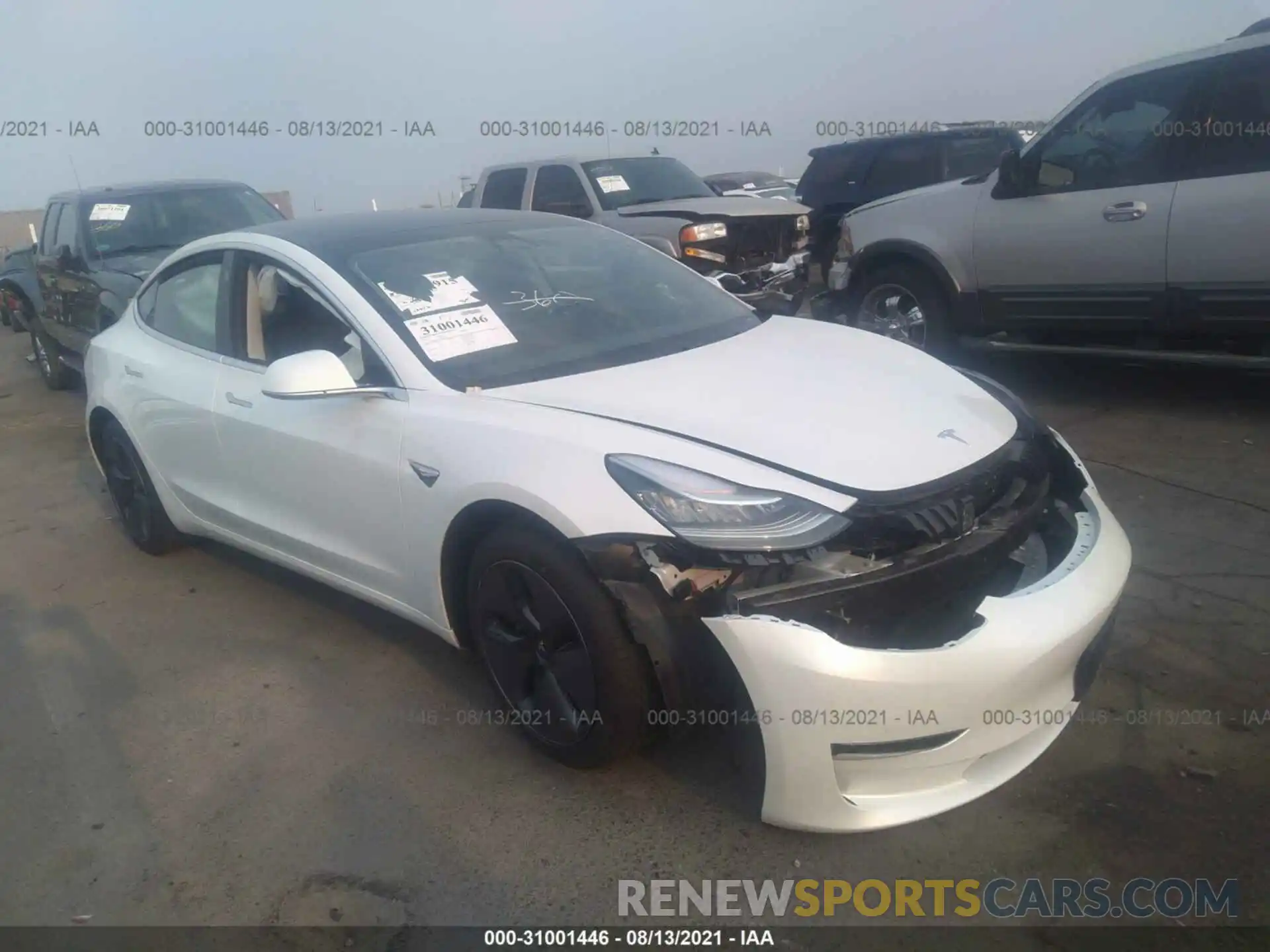 1 Photograph of a damaged car 5YJ3E1EA2LF706494 TESLA MODEL 3 2020