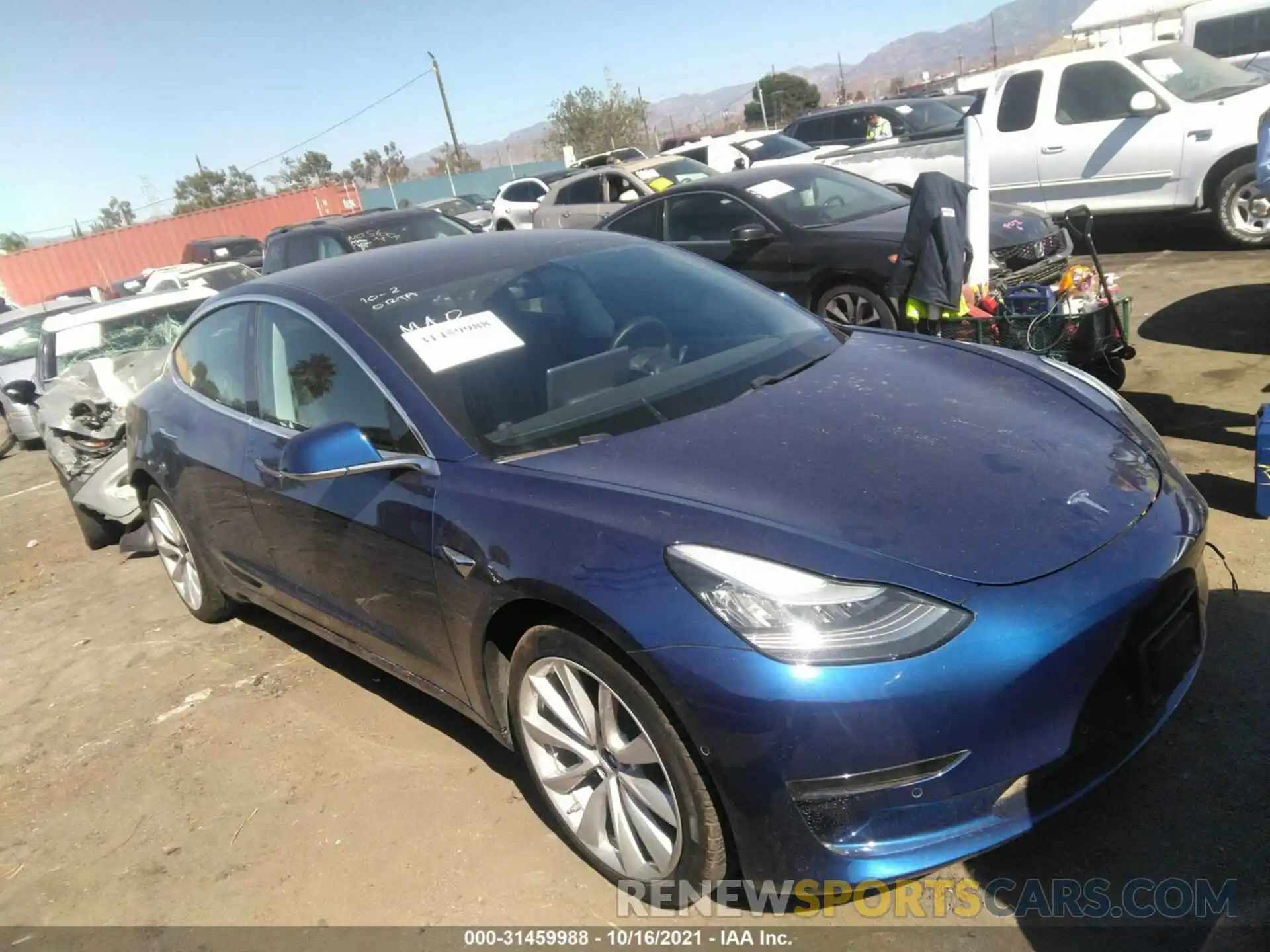 1 Photograph of a damaged car 5YJ3E1EA2LF708858 TESLA MODEL 3 2020