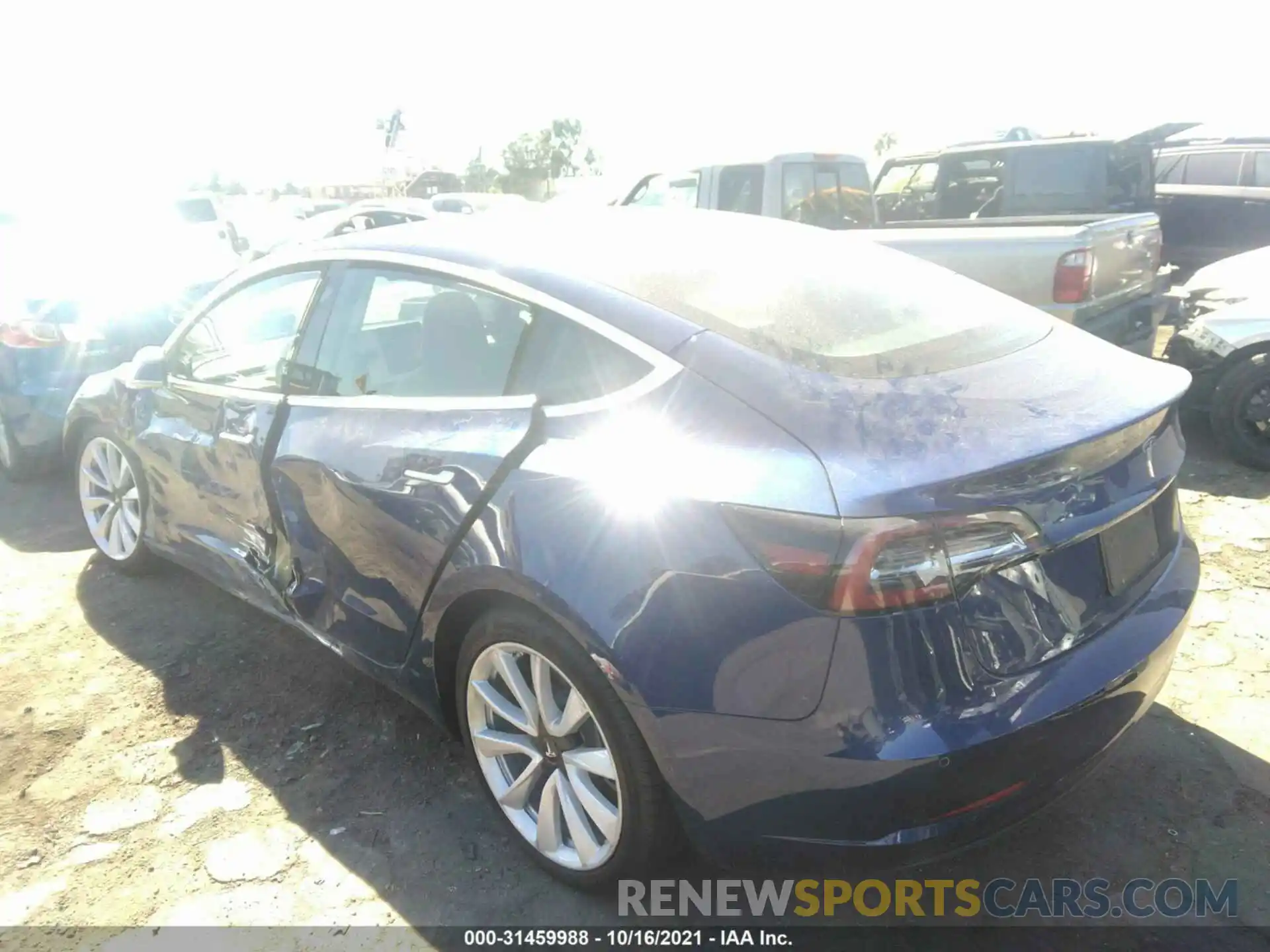 3 Photograph of a damaged car 5YJ3E1EA2LF708858 TESLA MODEL 3 2020