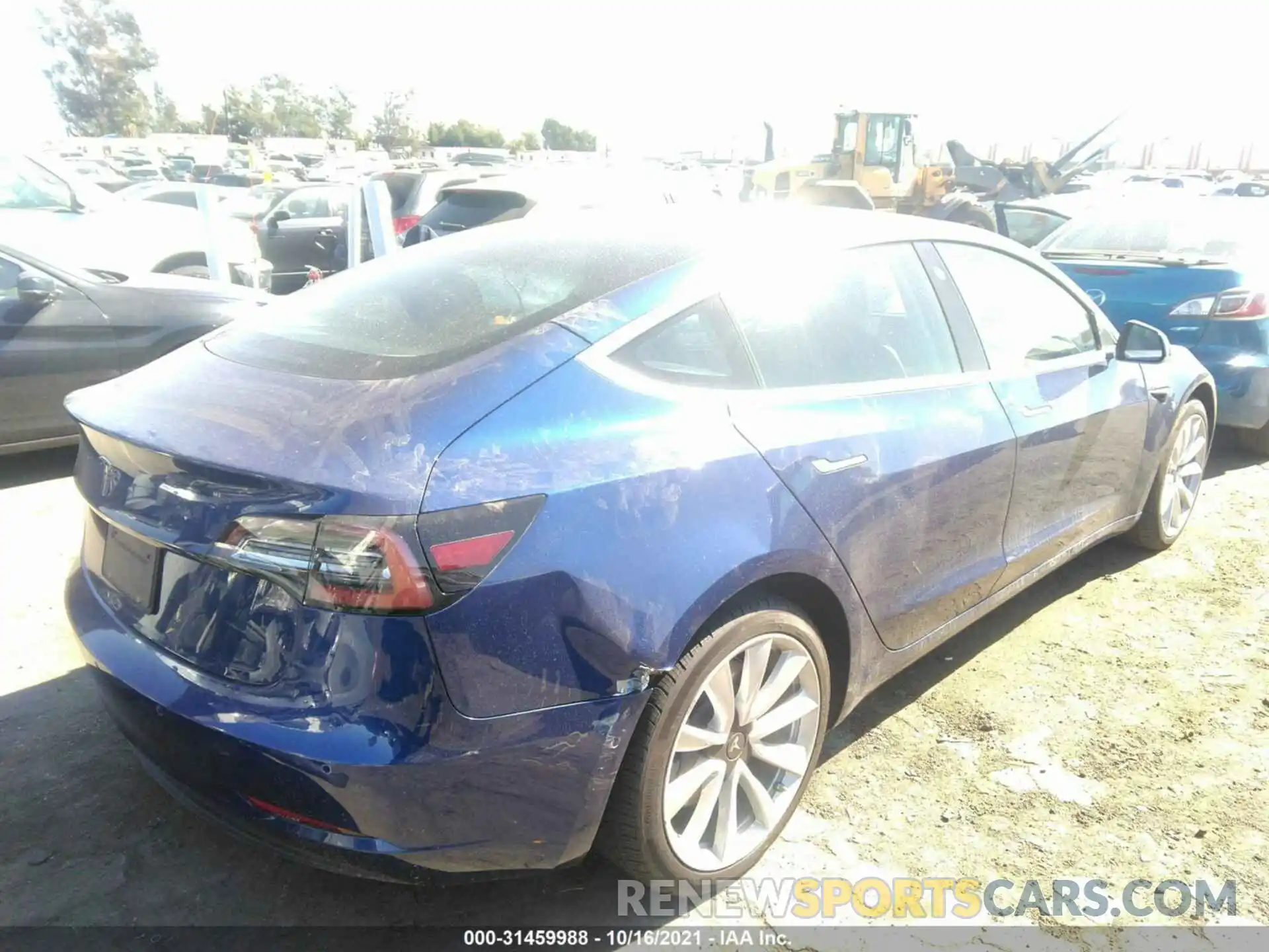 4 Photograph of a damaged car 5YJ3E1EA2LF708858 TESLA MODEL 3 2020