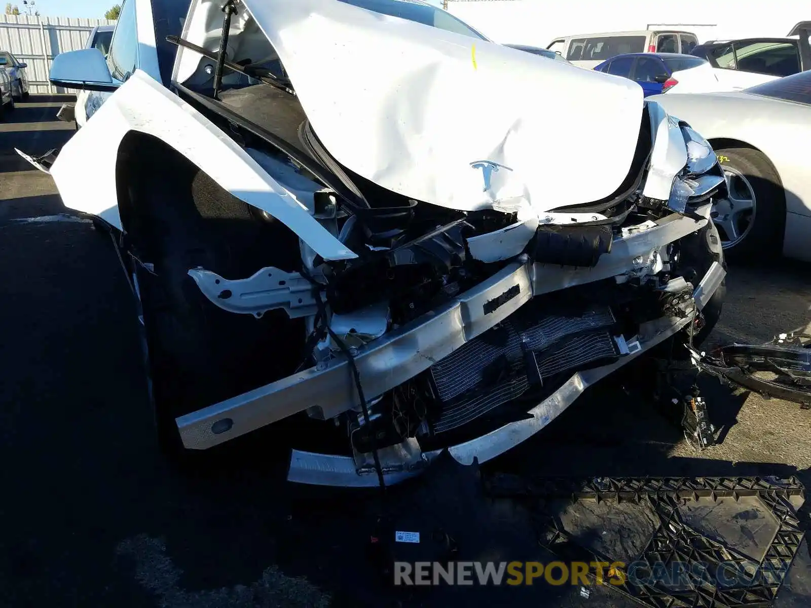 9 Photograph of a damaged car 5YJ3E1EA2LF709007 TESLA MODEL 3 2020