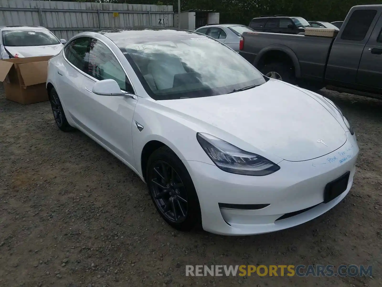 1 Photograph of a damaged car 5YJ3E1EA2LF717866 TESLA MODEL 3 2020