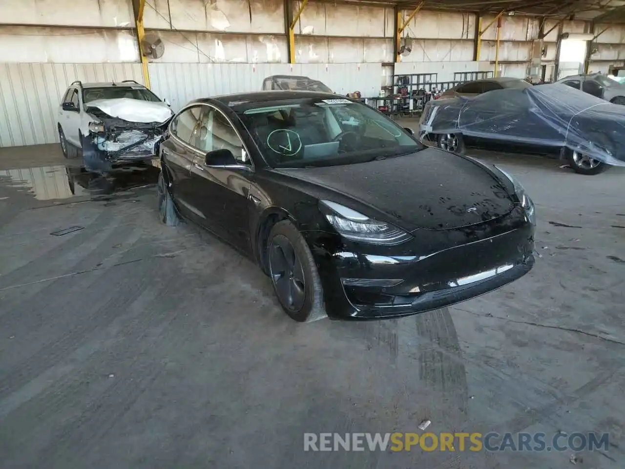 1 Photograph of a damaged car 5YJ3E1EA2LF743304 TESLA MODEL 3 2020