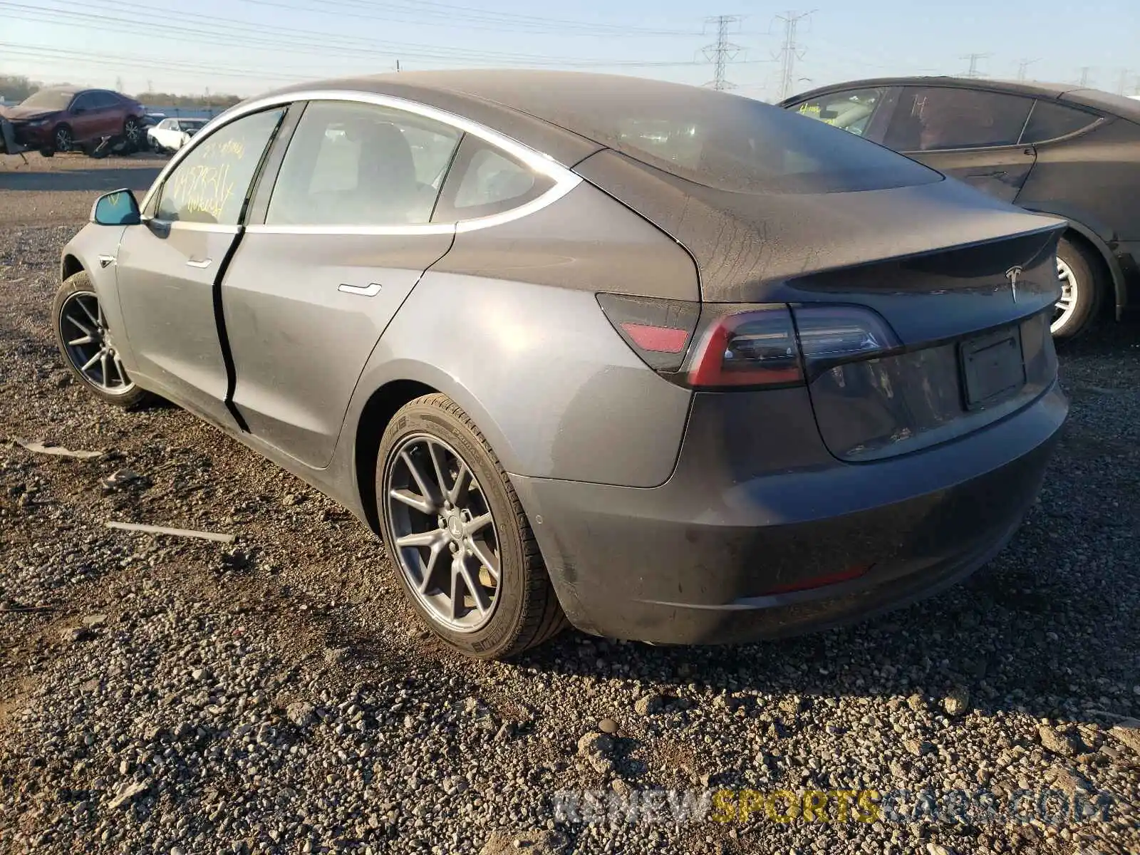 3 Photograph of a damaged car 5YJ3E1EA2LF784838 TESLA MODEL 3 2020