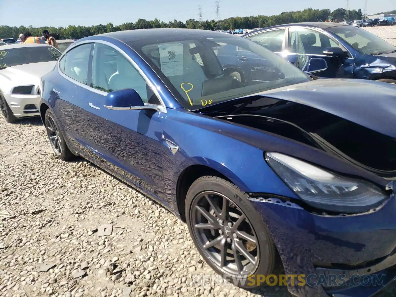 1 Фотография поврежденного автомобиля 5YJ3E1EA2LF785844 TESLA MODEL 3 2020