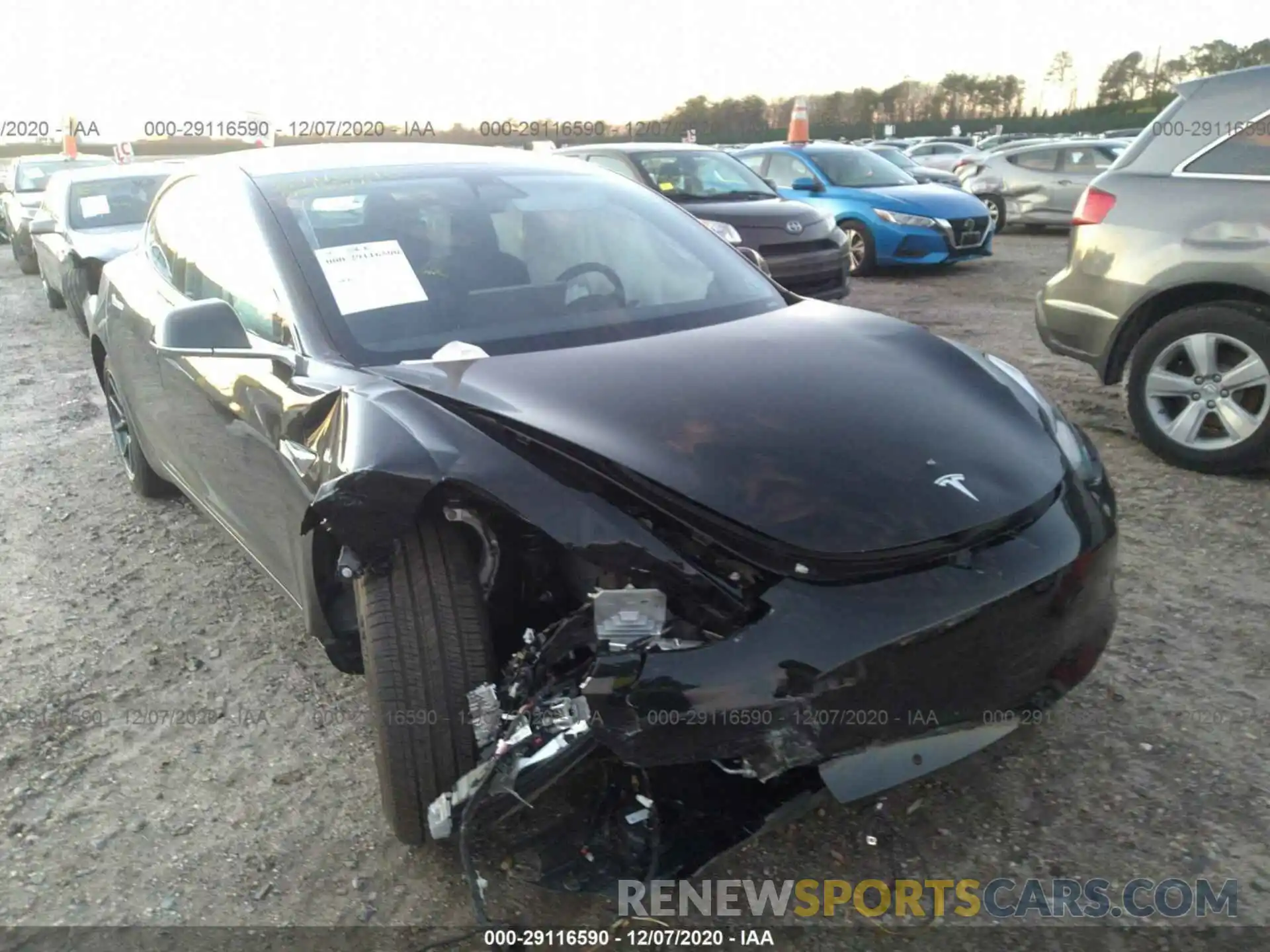 6 Photograph of a damaged car 5YJ3E1EA2LF792146 TESLA MODEL 3 2020