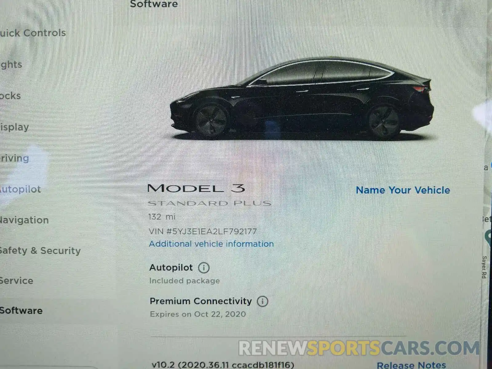 8 Photograph of a damaged car 5YJ3E1EA2LF792177 TESLA MODEL 3 2020