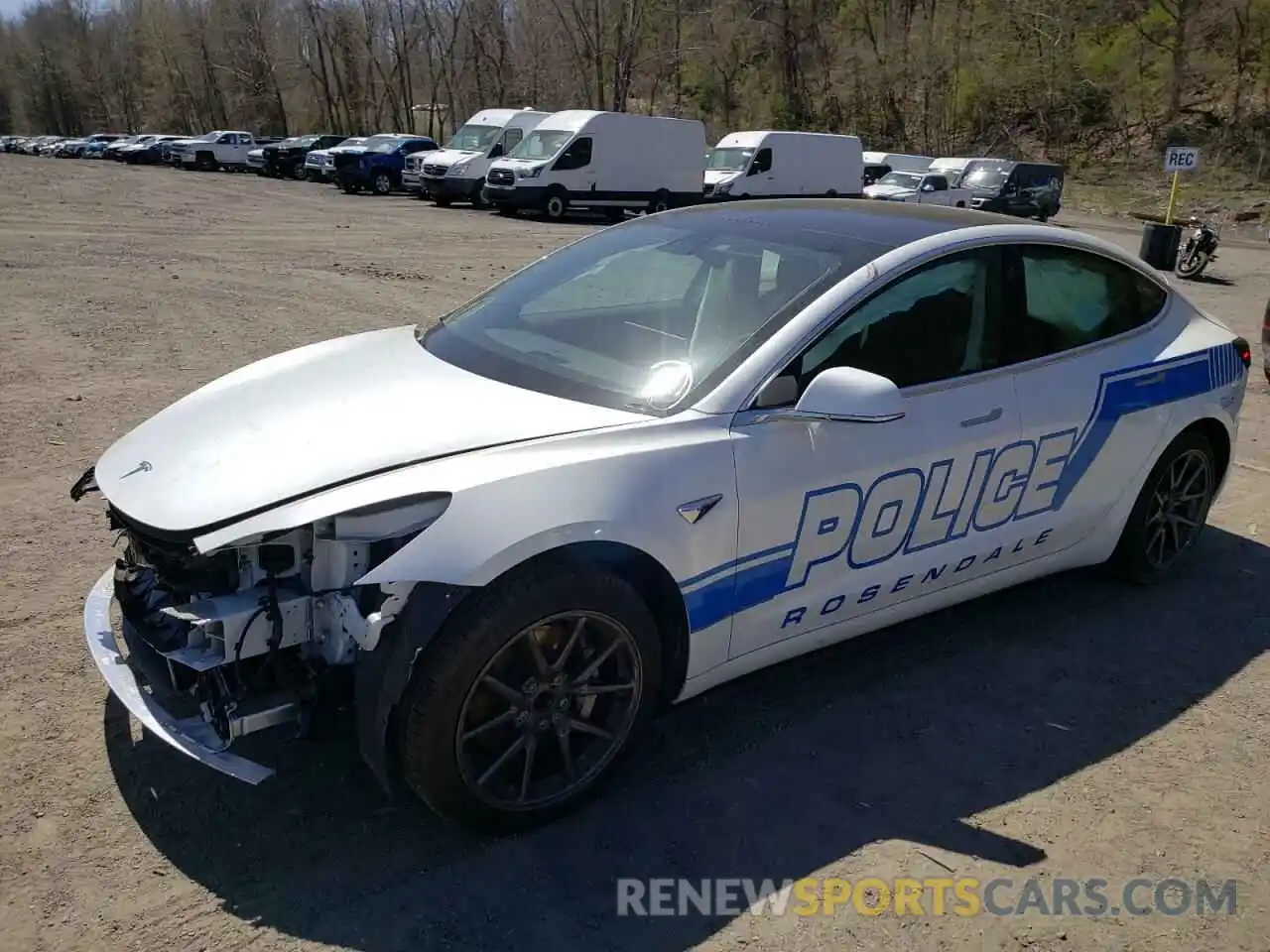 2 Photograph of a damaged car 5YJ3E1EA2LF792793 TESLA MODEL 3 2020