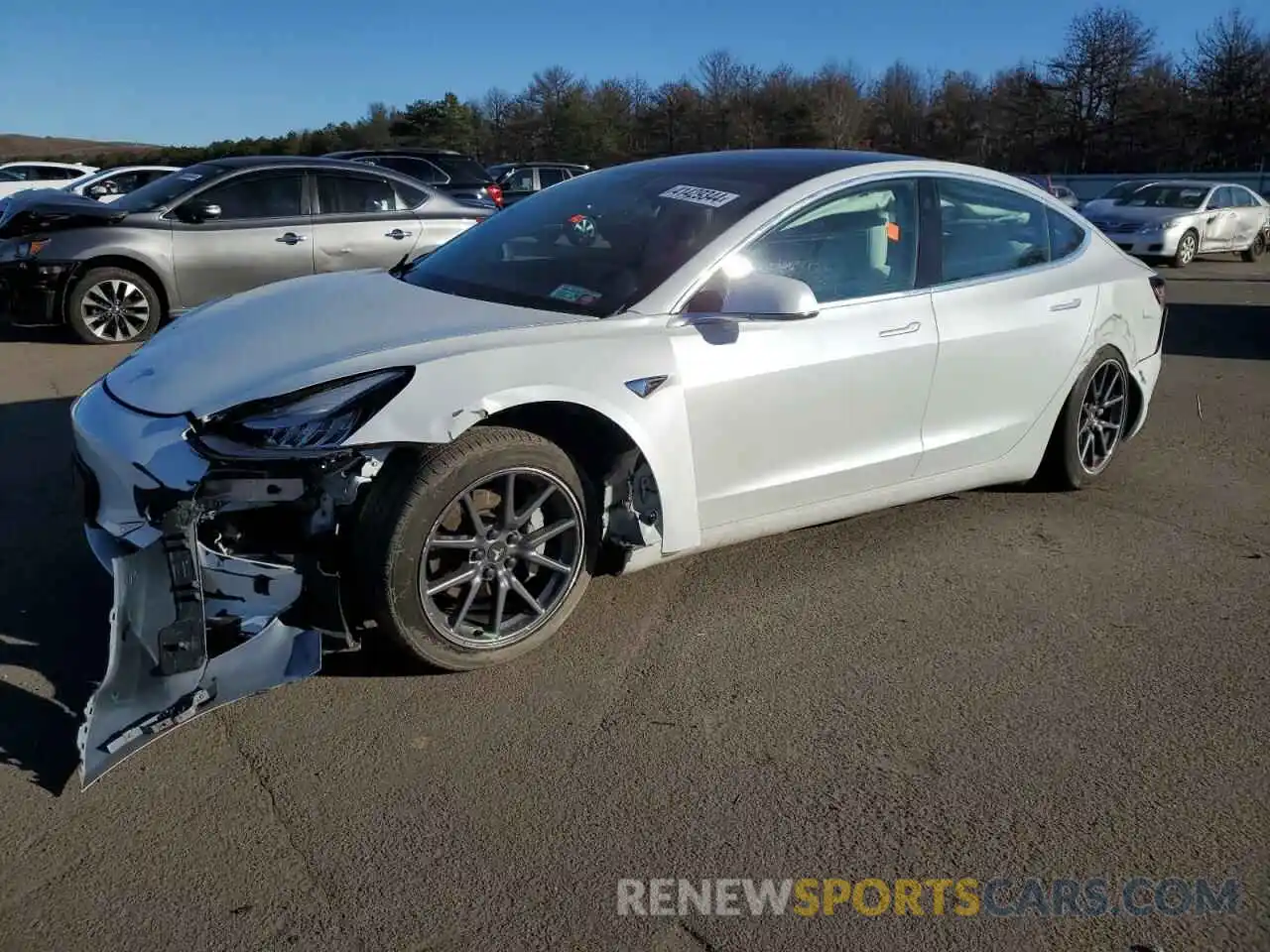 1 Photograph of a damaged car 5YJ3E1EA2LF793314 TESLA MODEL 3 2020