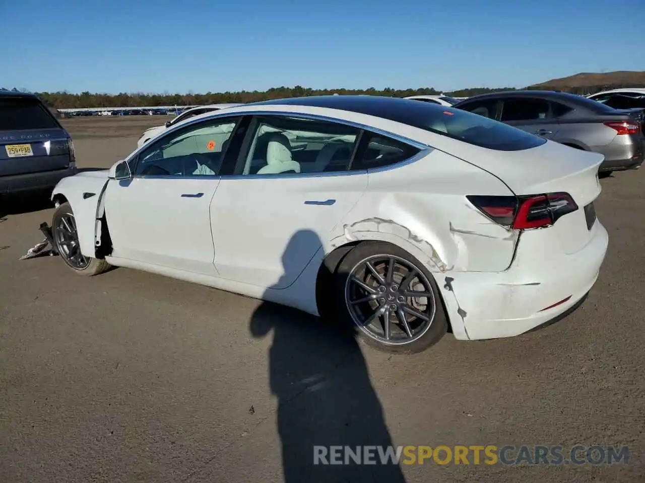 2 Photograph of a damaged car 5YJ3E1EA2LF793314 TESLA MODEL 3 2020