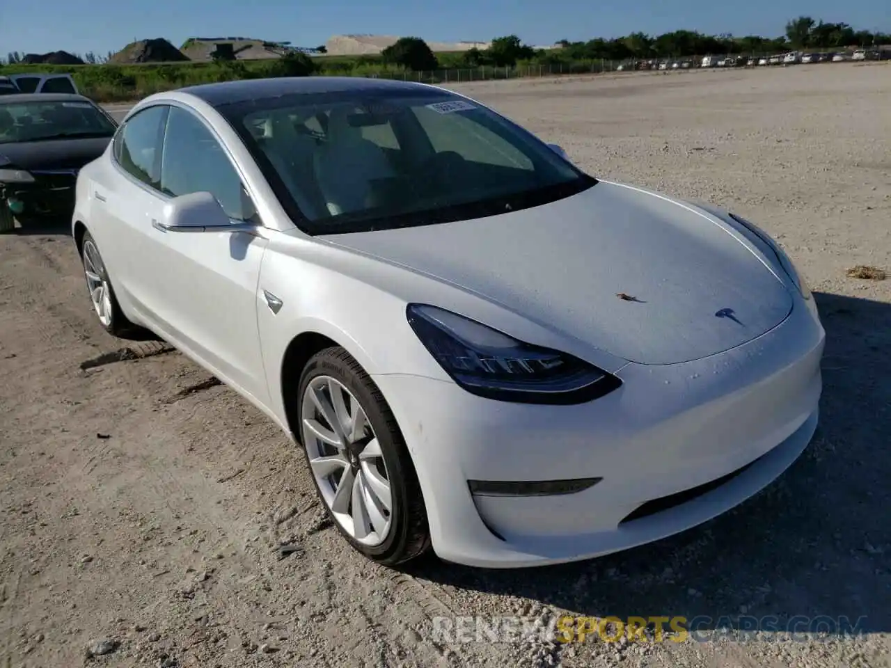 1 Photograph of a damaged car 5YJ3E1EA2LF793460 TESLA MODEL 3 2020