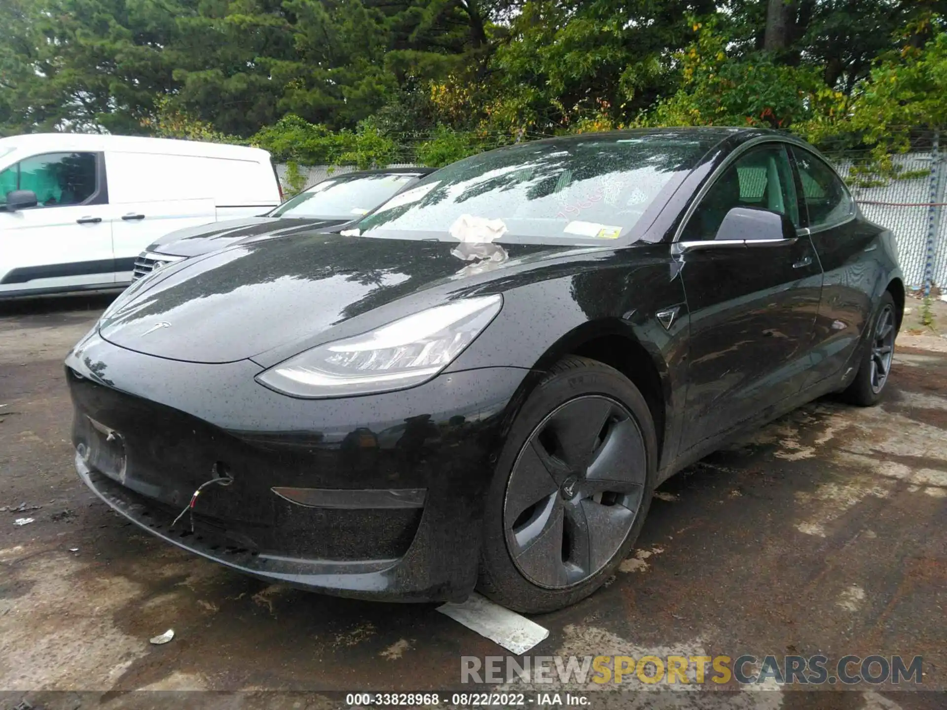 2 Photograph of a damaged car 5YJ3E1EA2LF796651 TESLA MODEL 3 2020