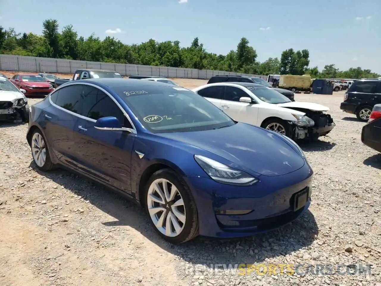 1 Фотография поврежденного автомобиля 5YJ3E1EA2LF802335 TESLA MODEL 3 2020