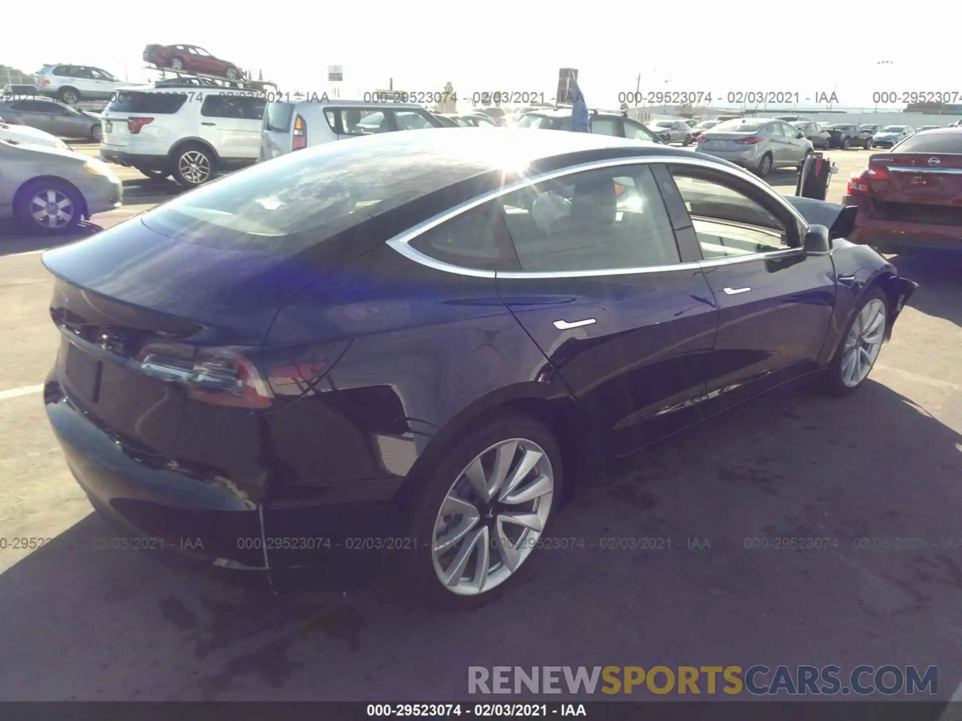 4 Photograph of a damaged car 5YJ3E1EA2LF806062 TESLA MODEL 3 2020