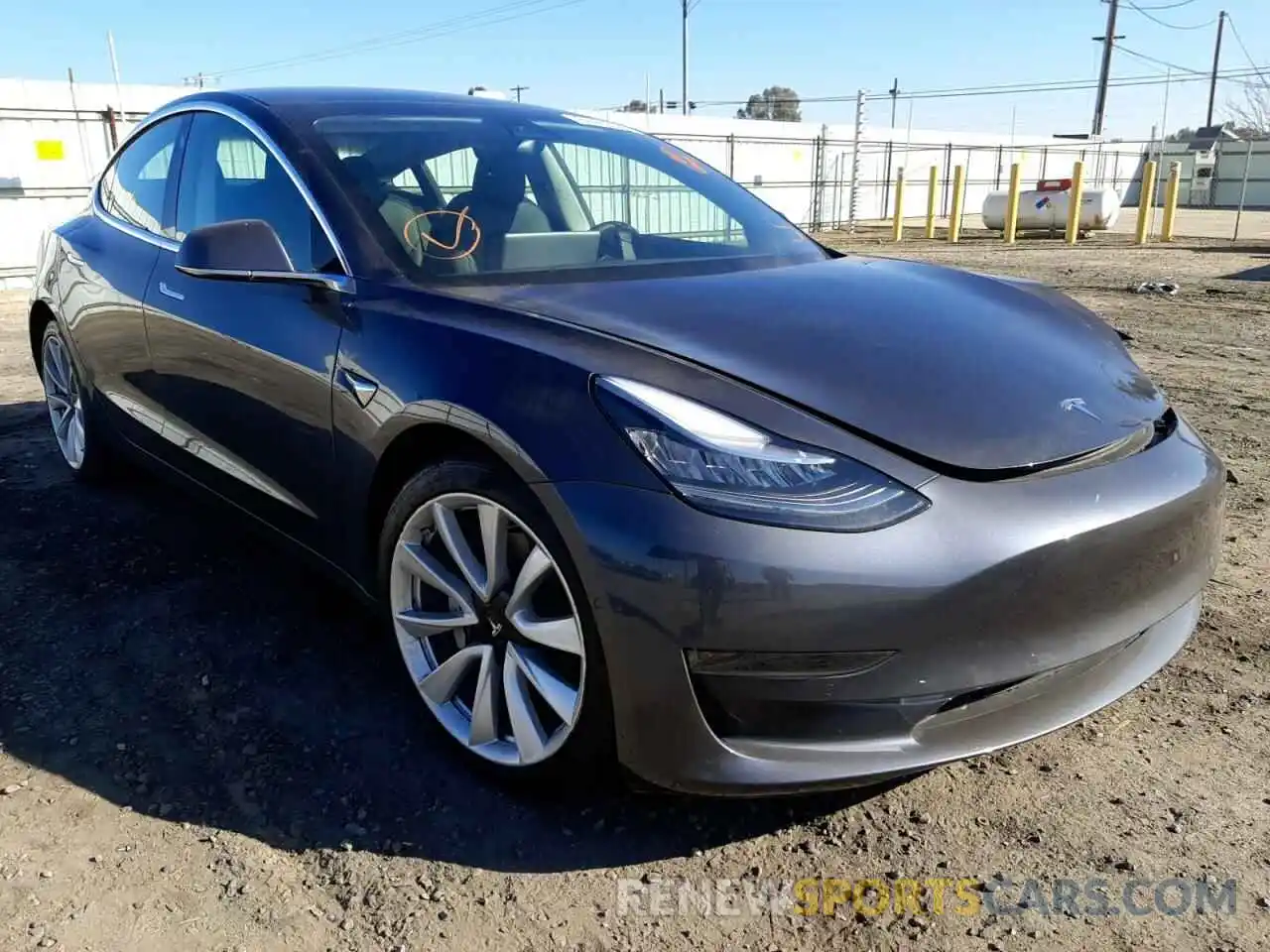 1 Photograph of a damaged car 5YJ3E1EA2LF806191 TESLA MODEL 3 2020