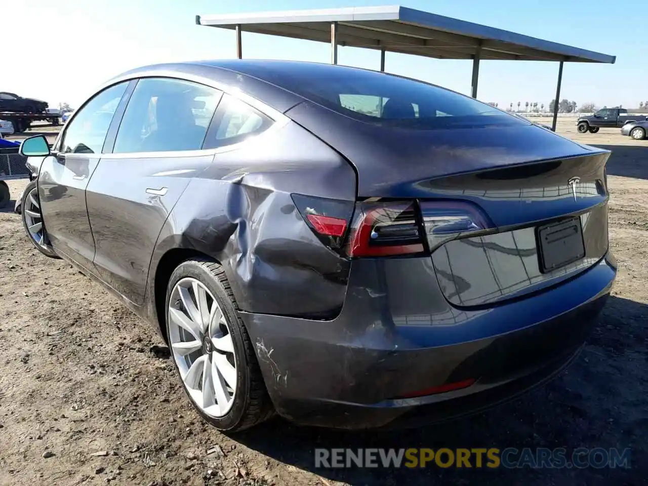 3 Photograph of a damaged car 5YJ3E1EA2LF806191 TESLA MODEL 3 2020