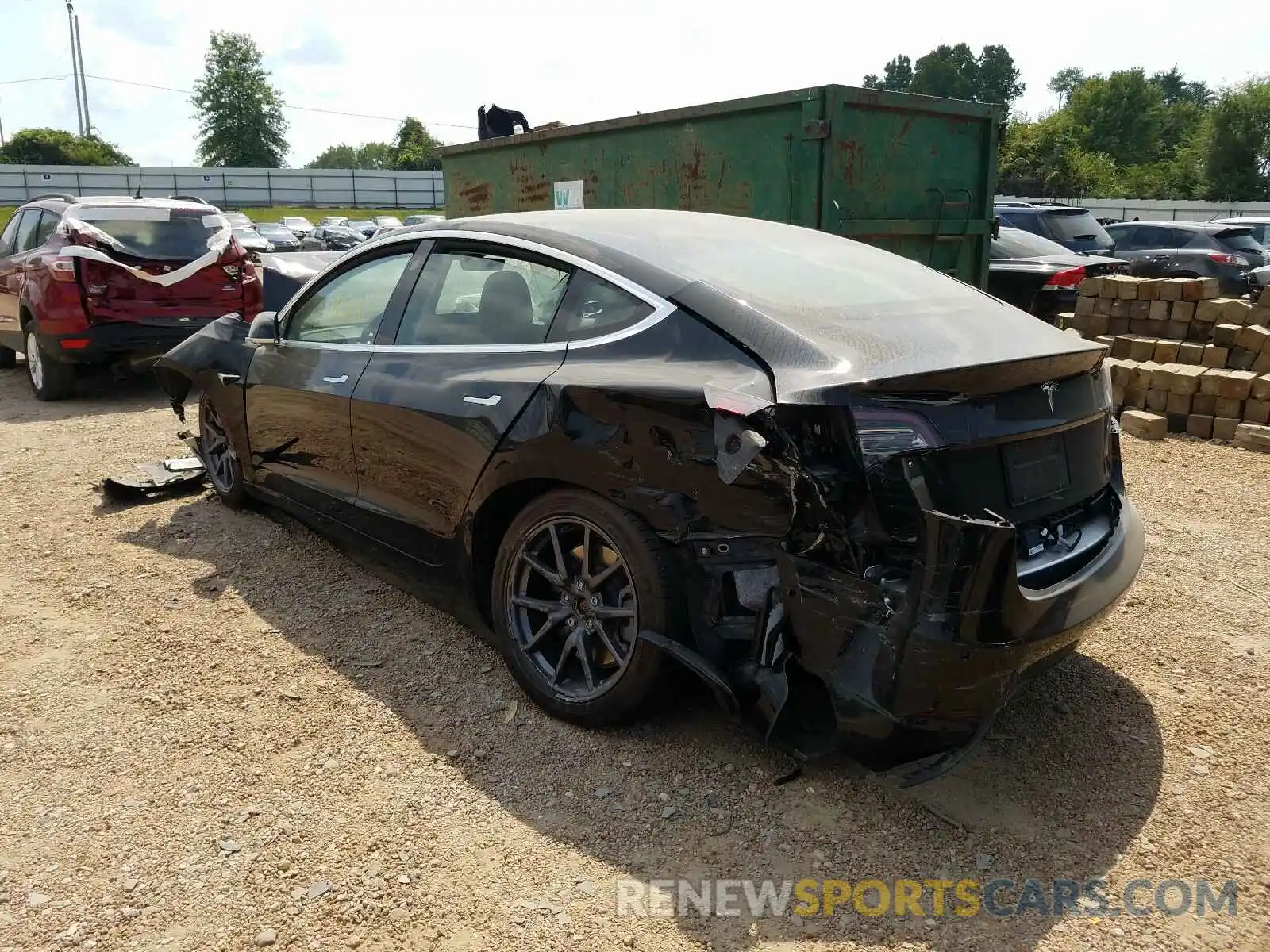 3 Photograph of a damaged car 5YJ3E1EA3LF427555 TESLA MODEL 3 2020