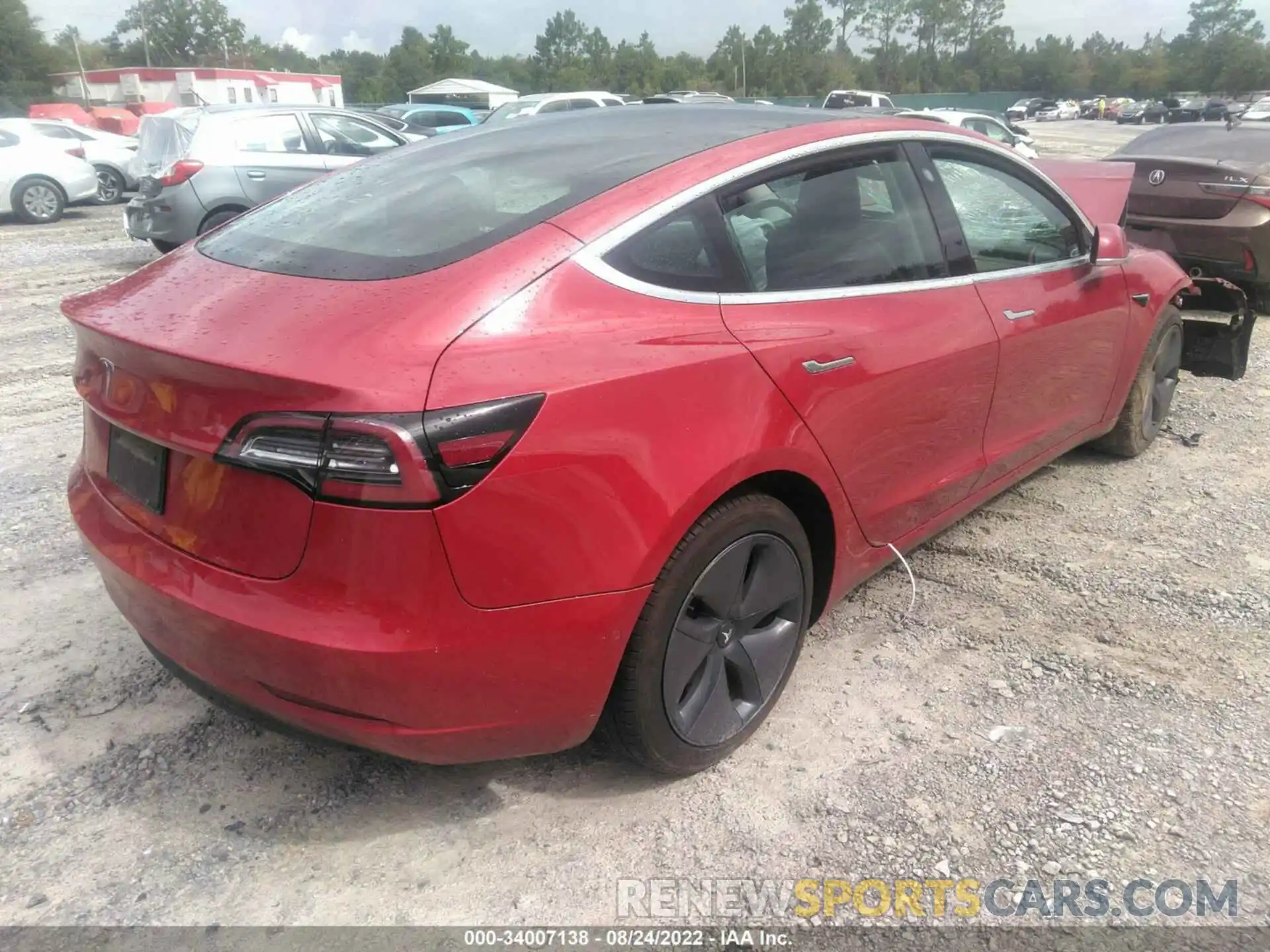 4 Фотография поврежденного автомобиля 5YJ3E1EA3LF495175 TESLA MODEL 3 2020