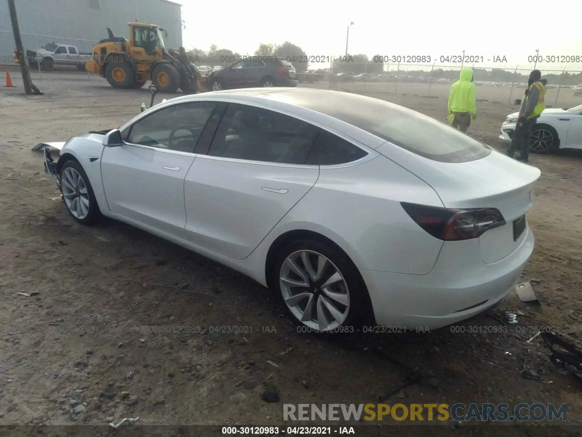 3 Photograph of a damaged car 5YJ3E1EA3LF509818 TESLA MODEL 3 2020