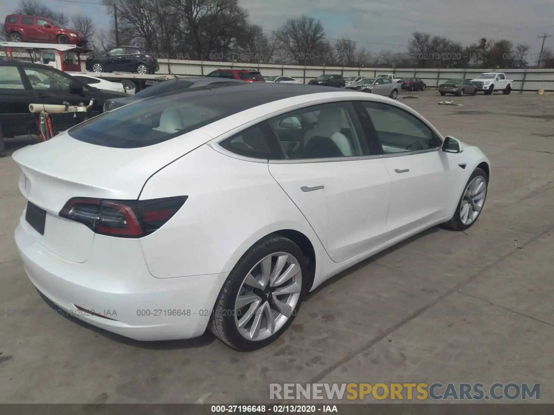 4 Фотография поврежденного автомобиля 5YJ3E1EA3LF509902 TESLA MODEL 3 2020