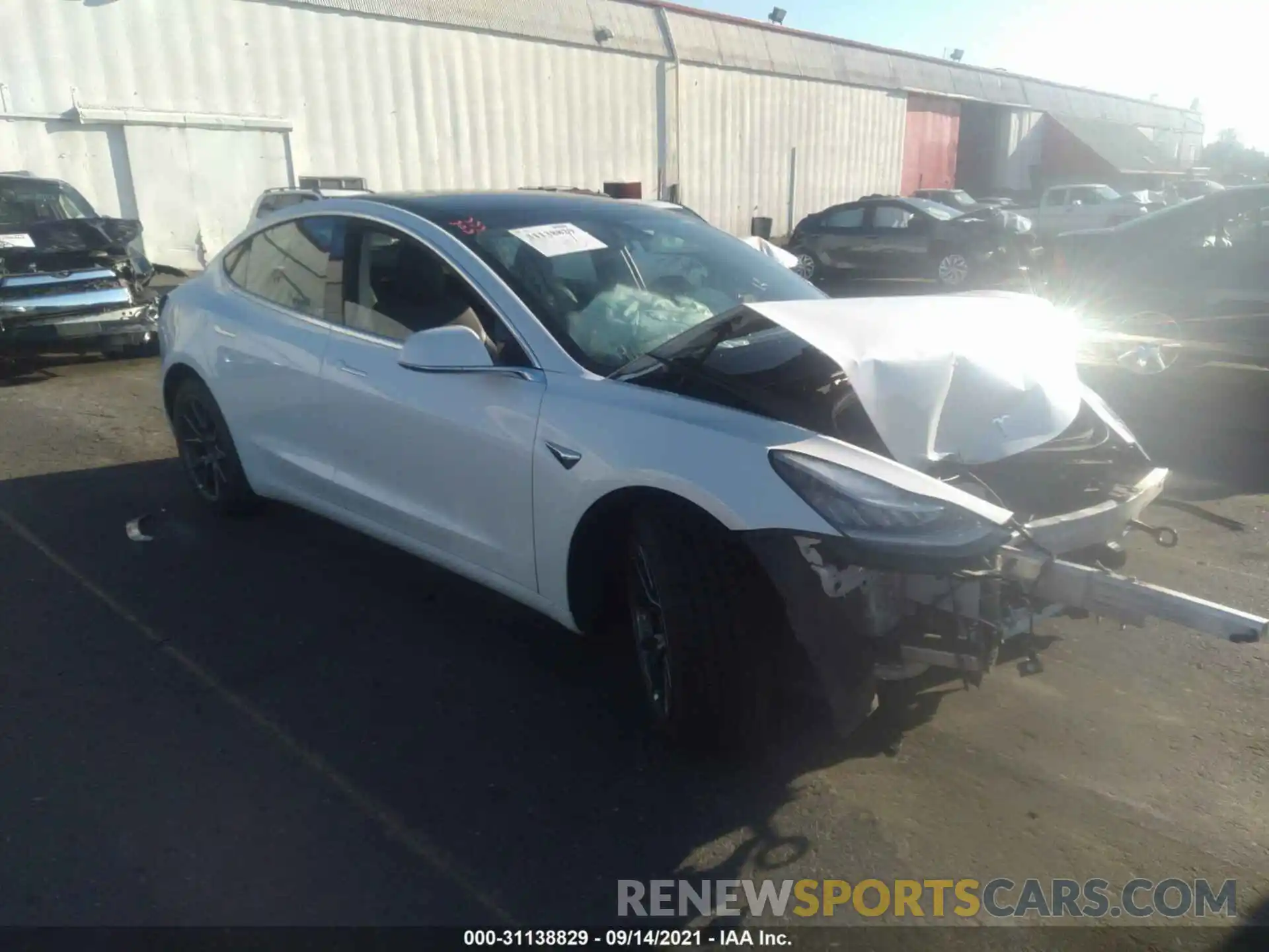 1 Photograph of a damaged car 5YJ3E1EA3LF590576 TESLA MODEL 3 2020