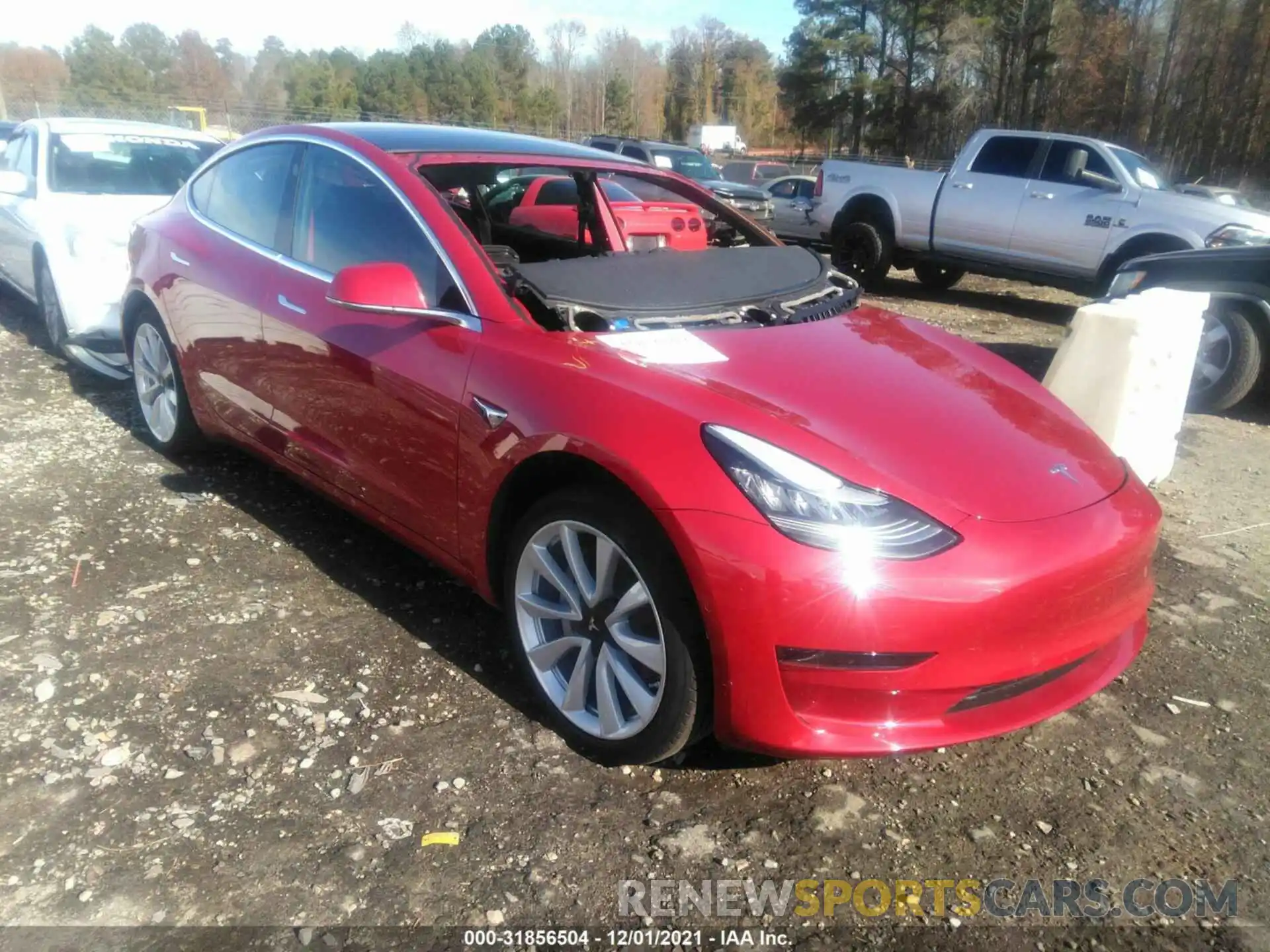 1 Photograph of a damaged car 5YJ3E1EA3LF590870 TESLA MODEL 3 2020