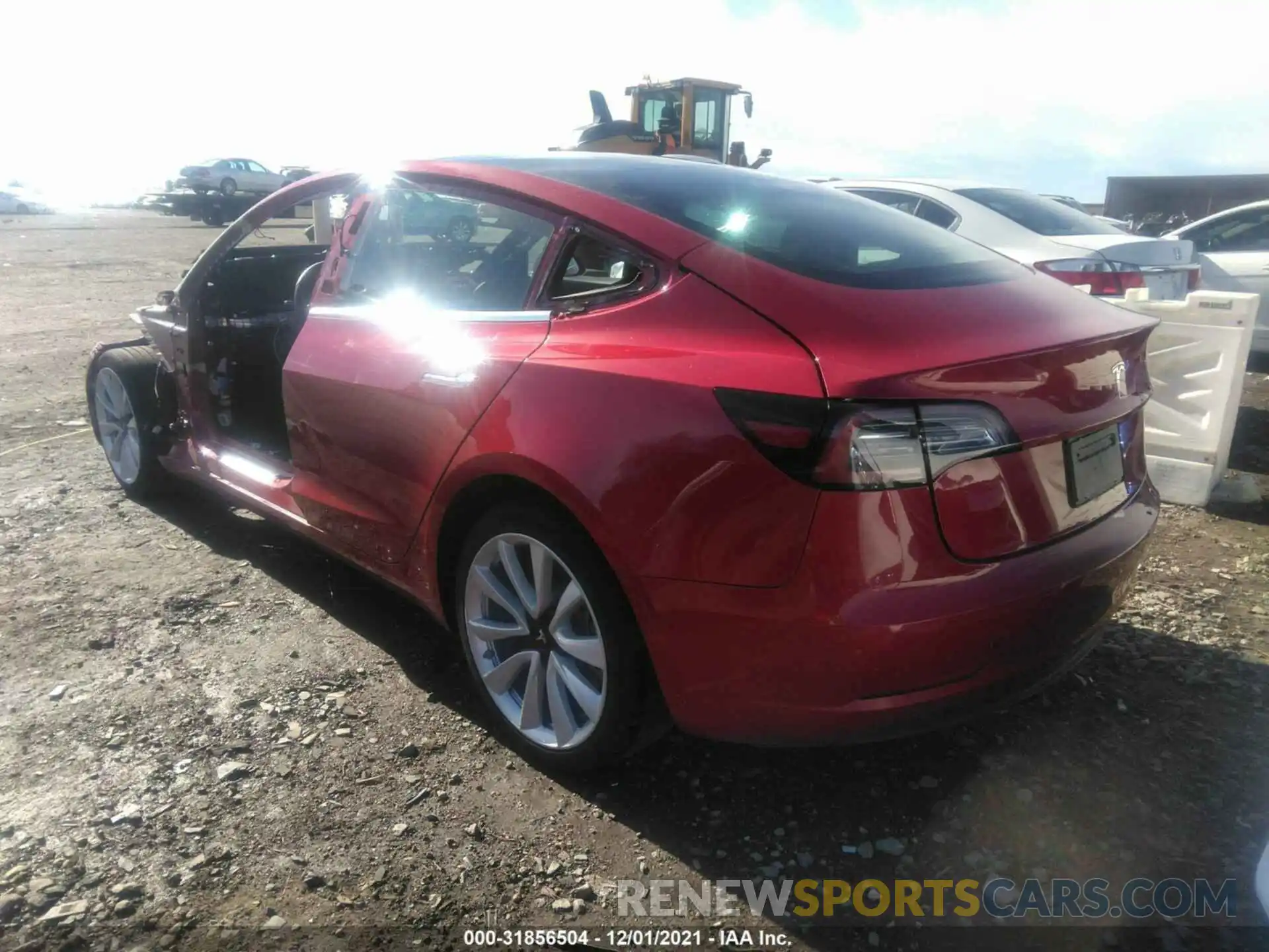 3 Photograph of a damaged car 5YJ3E1EA3LF590870 TESLA MODEL 3 2020