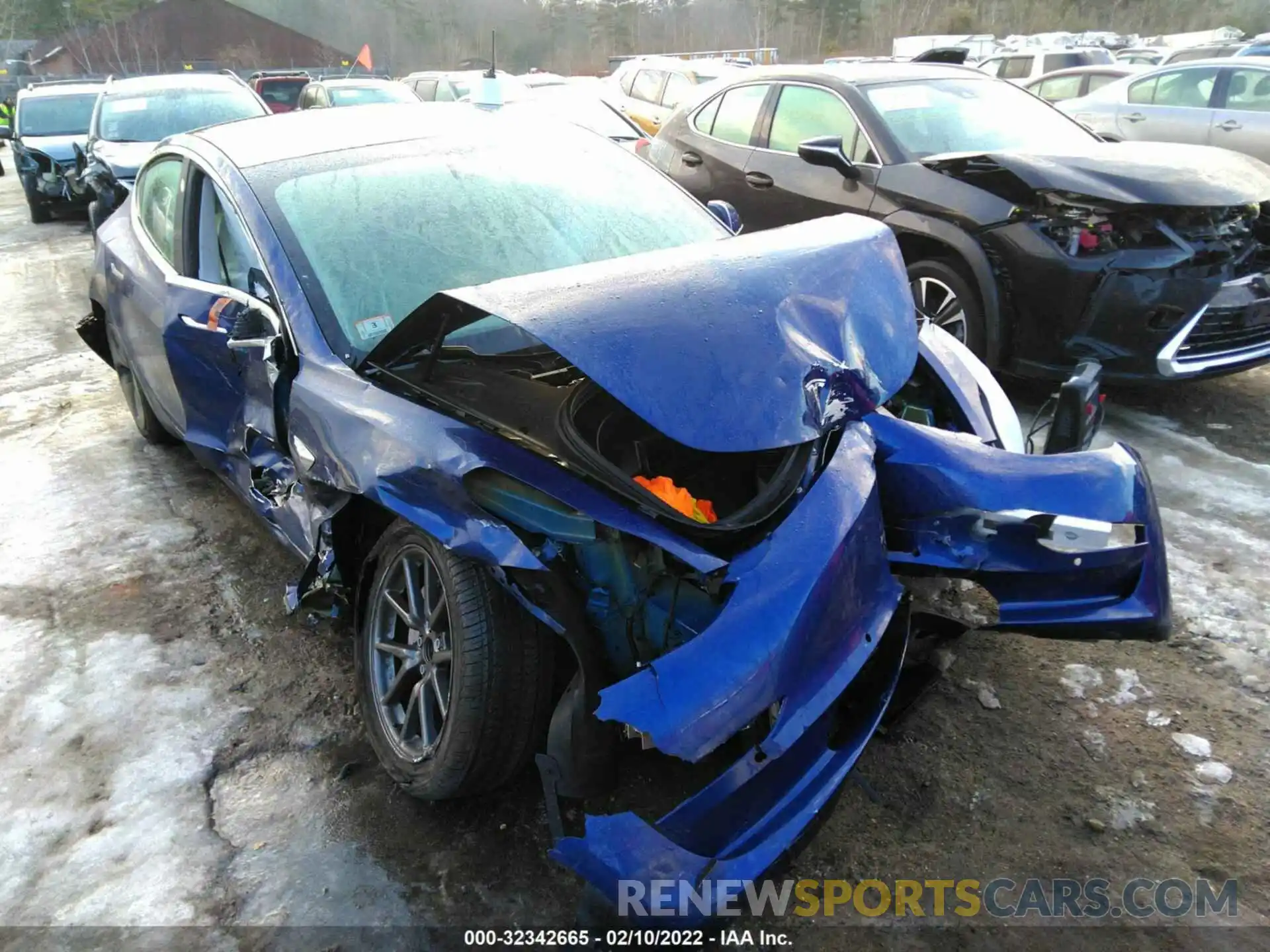 1 Photograph of a damaged car 5YJ3E1EA3LF597303 TESLA MODEL 3 2020