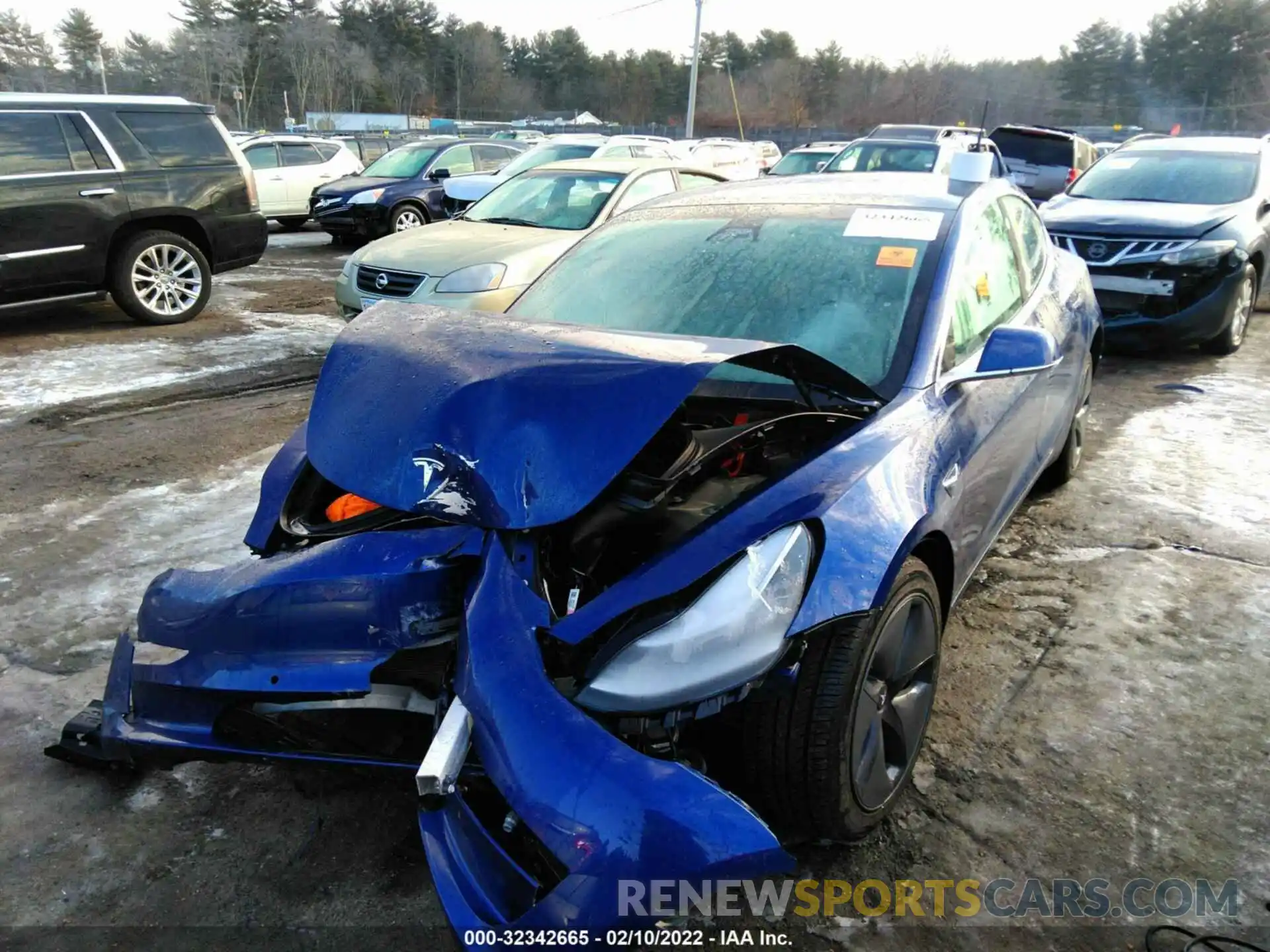 2 Photograph of a damaged car 5YJ3E1EA3LF597303 TESLA MODEL 3 2020