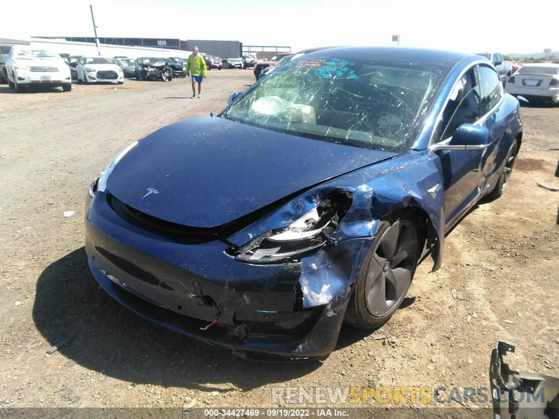 2 Photograph of a damaged car 5YJ3E1EA3LF598211 TESLA MODEL 3 2020