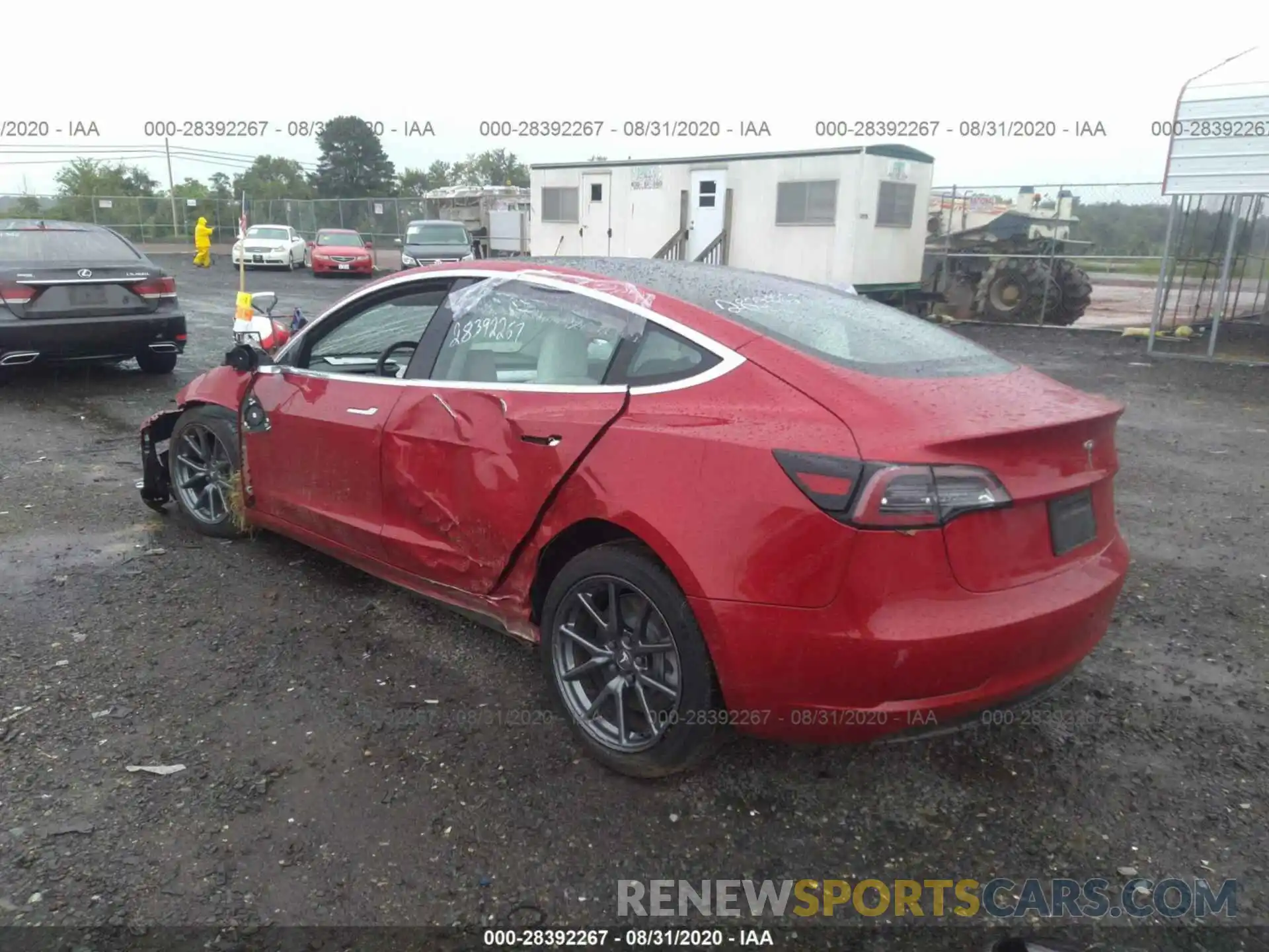 3 Photograph of a damaged car 5YJ3E1EA3LF598872 TESLA MODEL 3 2020