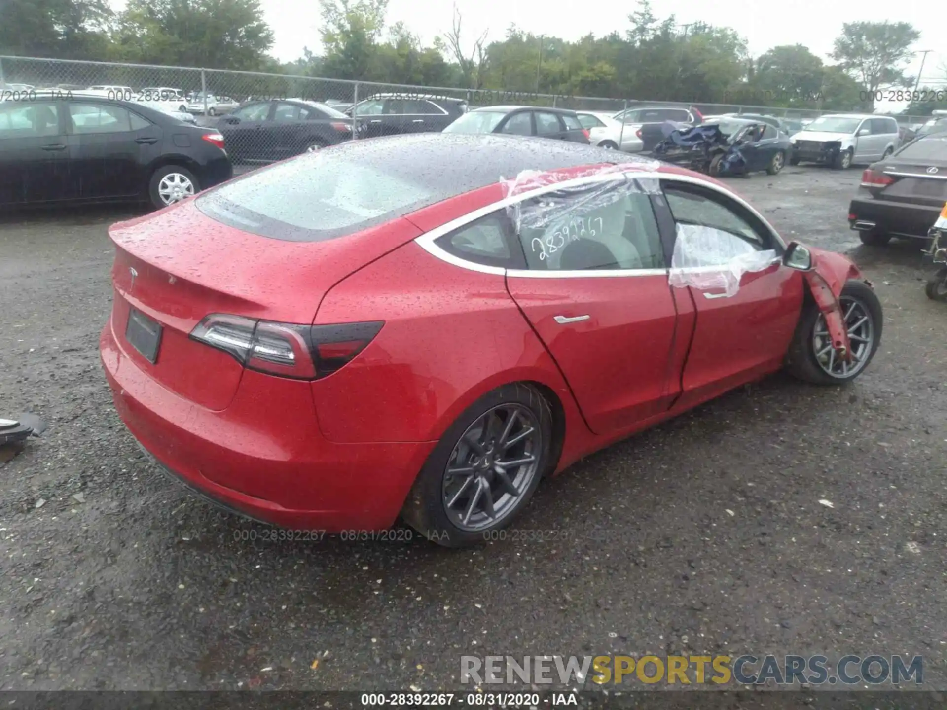 4 Photograph of a damaged car 5YJ3E1EA3LF598872 TESLA MODEL 3 2020