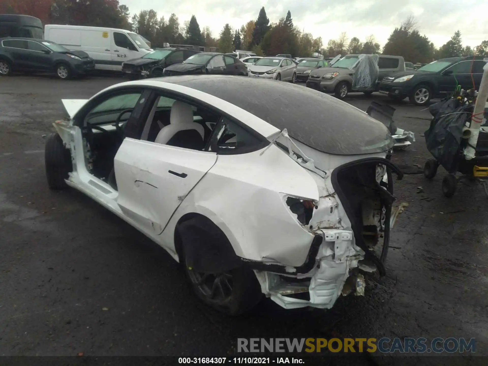 3 Photograph of a damaged car 5YJ3E1EA3LF599164 TESLA MODEL 3 2020