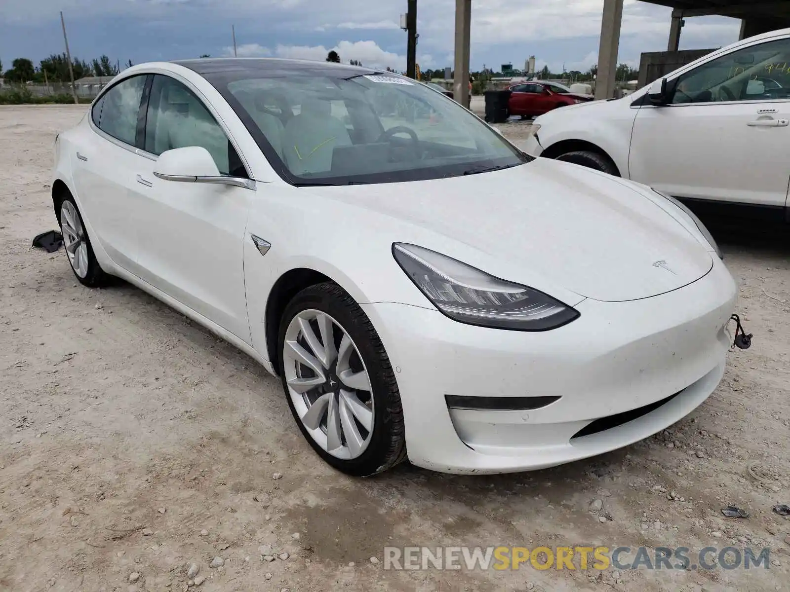 1 Photograph of a damaged car 5YJ3E1EA3LF599388 TESLA MODEL 3 2020