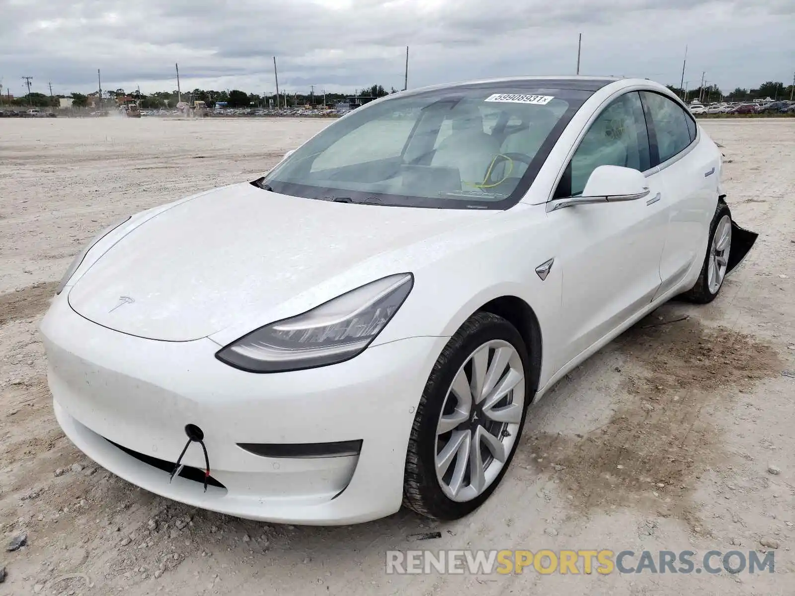 2 Фотография поврежденного автомобиля 5YJ3E1EA3LF599388 TESLA MODEL 3 2020