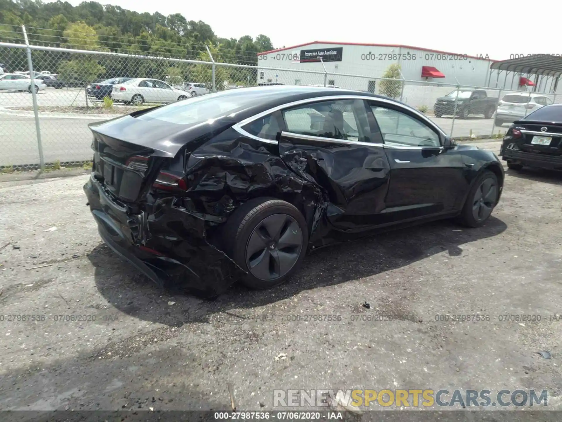 4 Photograph of a damaged car 5YJ3E1EA3LF611149 TESLA MODEL 3 2020