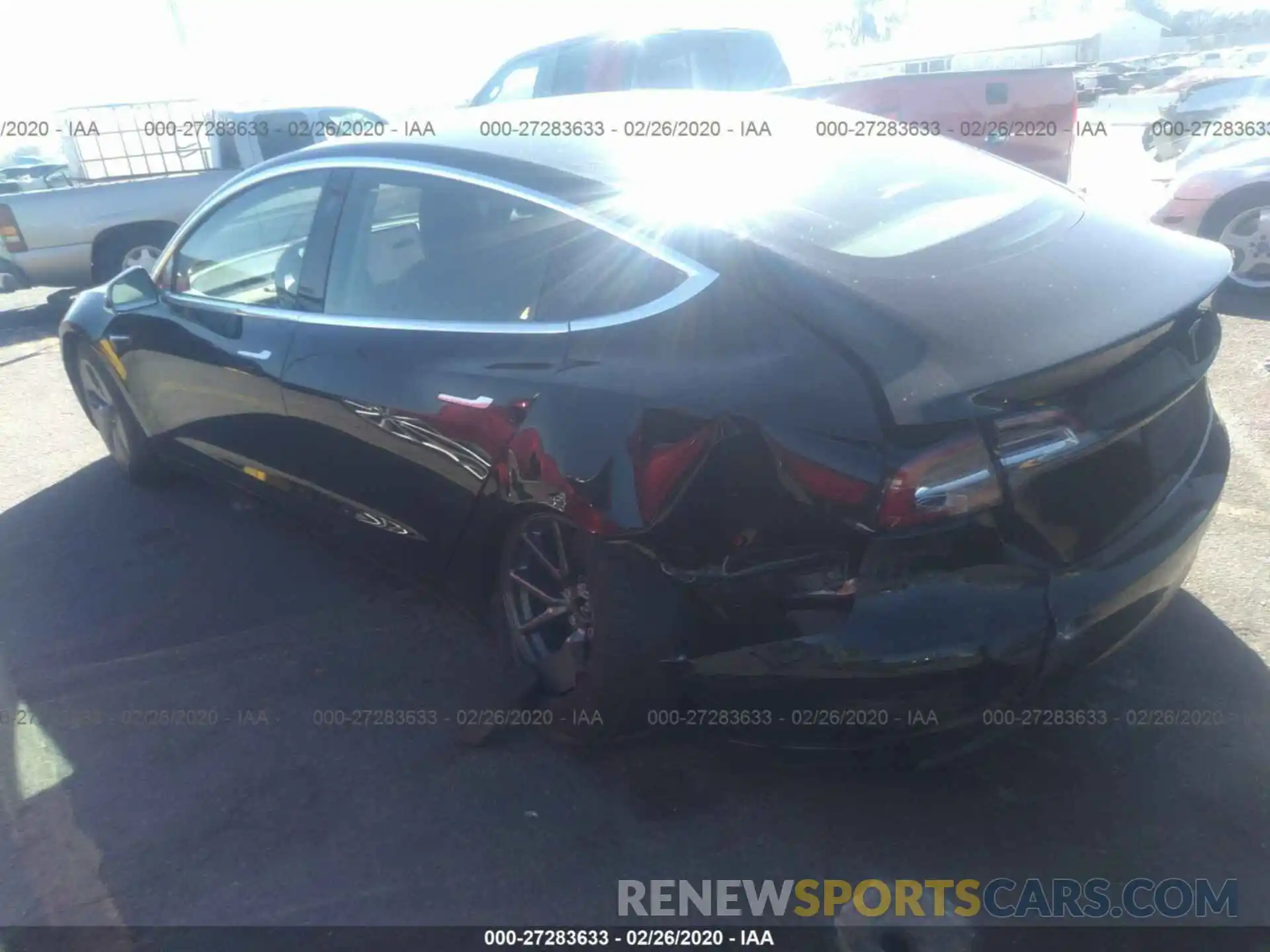 3 Photograph of a damaged car 5YJ3E1EA3LF611345 TESLA MODEL 3 2020