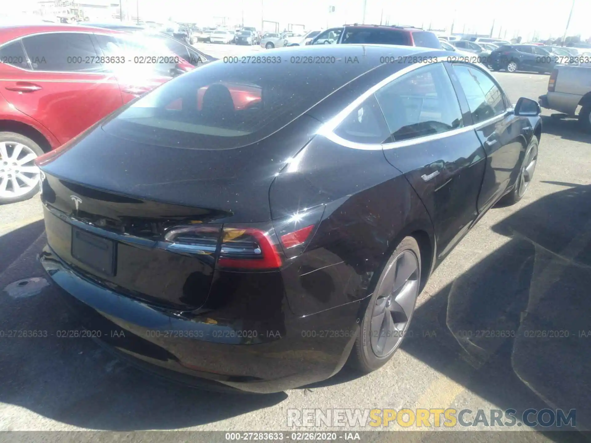 4 Photograph of a damaged car 5YJ3E1EA3LF611345 TESLA MODEL 3 2020