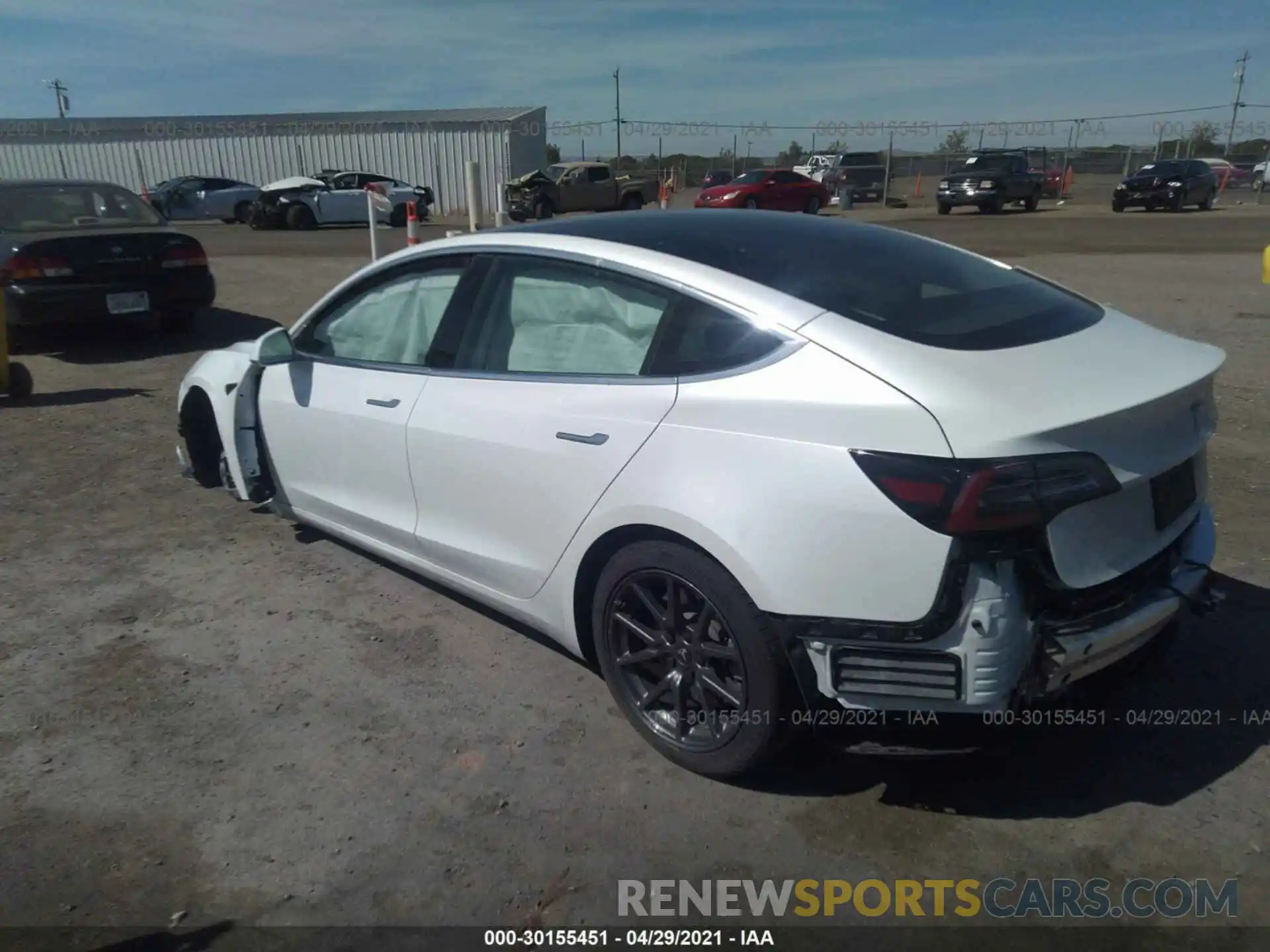 3 Photograph of a damaged car 5YJ3E1EA3LF612723 TESLA MODEL 3 2020