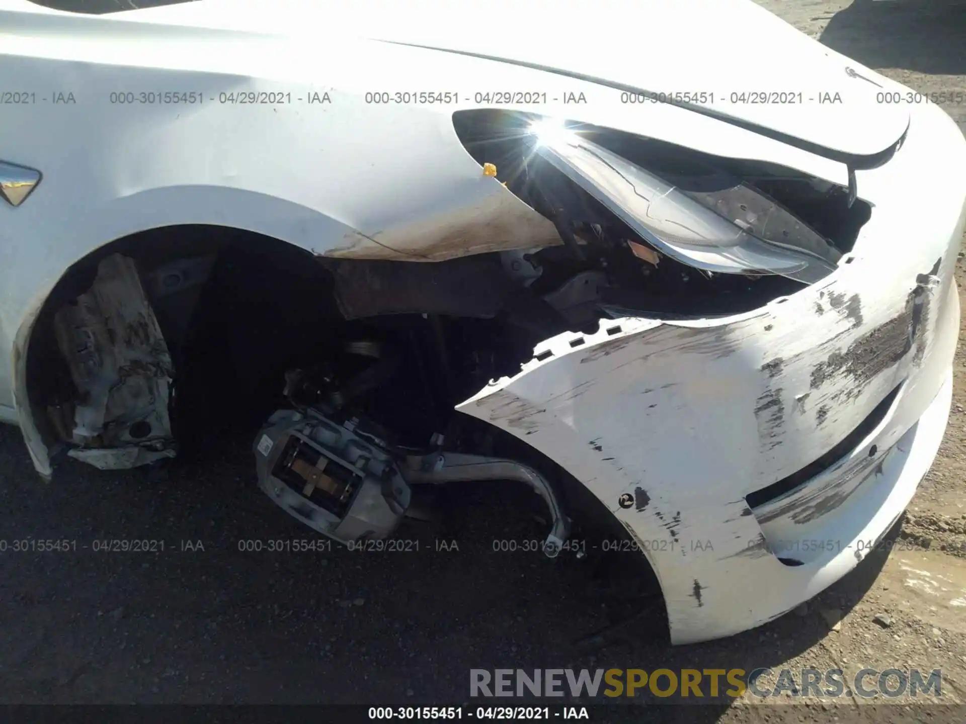 6 Photograph of a damaged car 5YJ3E1EA3LF612723 TESLA MODEL 3 2020