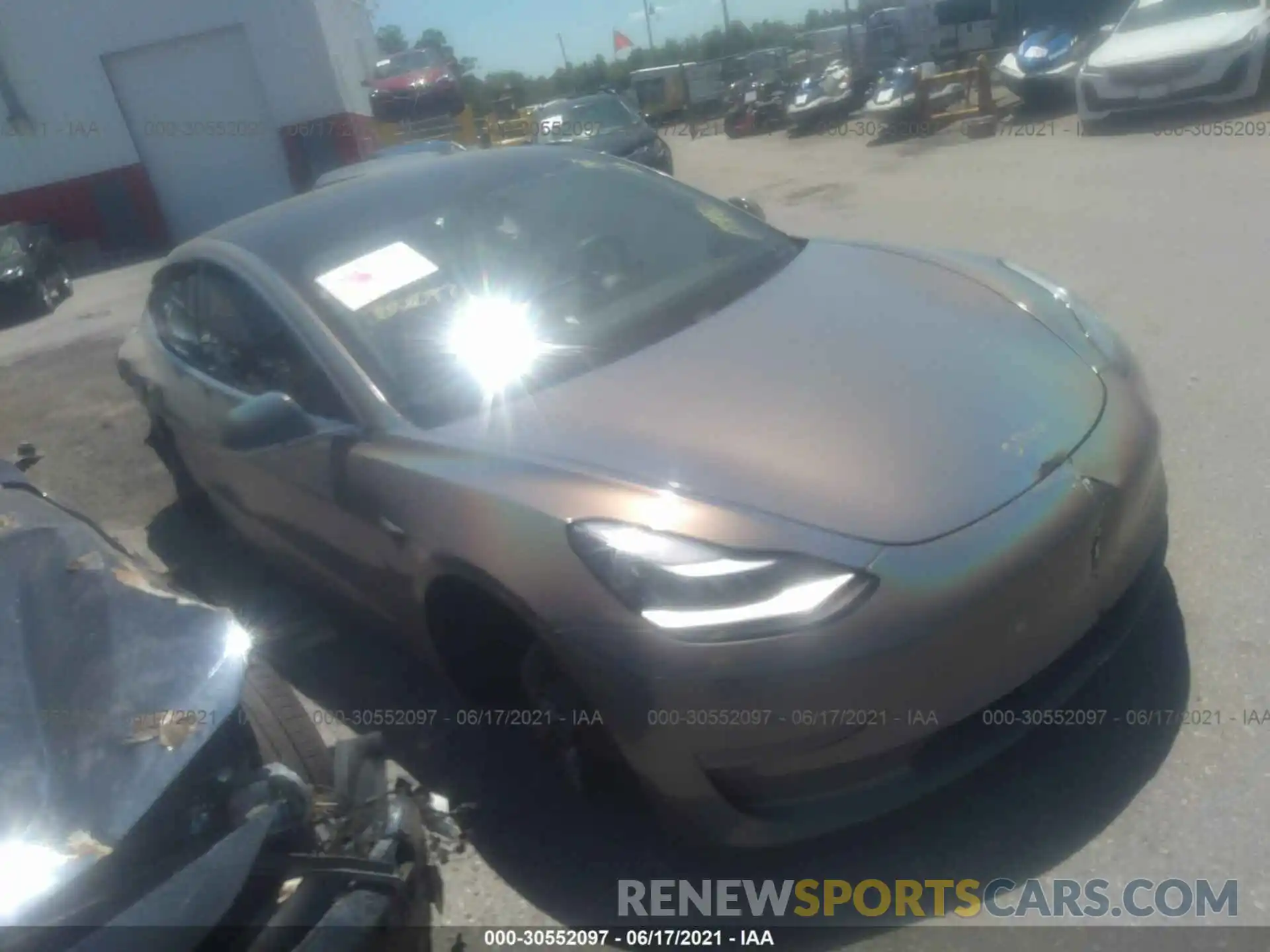 1 Photograph of a damaged car 5YJ3E1EA3LF615511 TESLA MODEL 3 2020